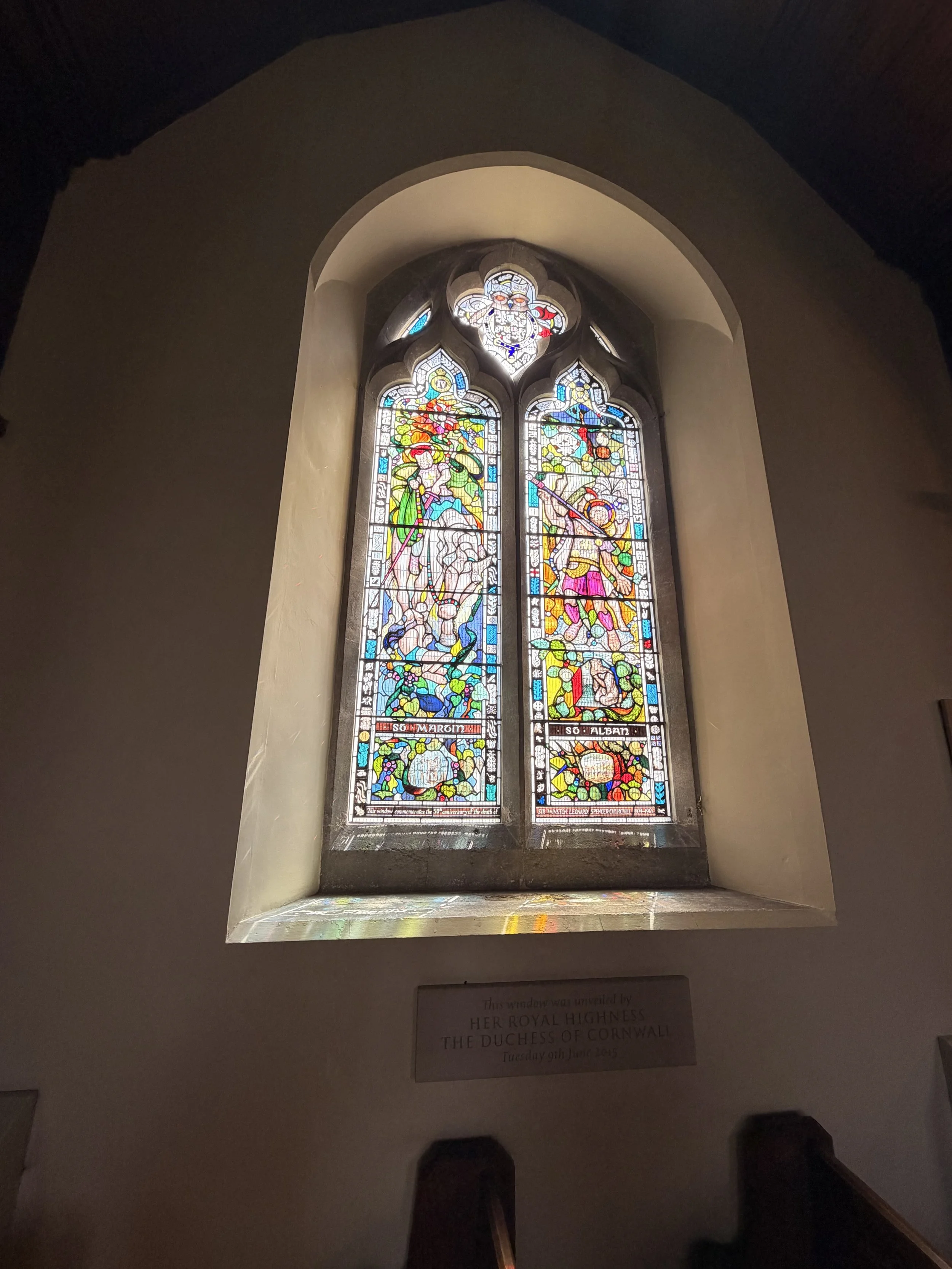 Stained Glass Window dedicated to WC