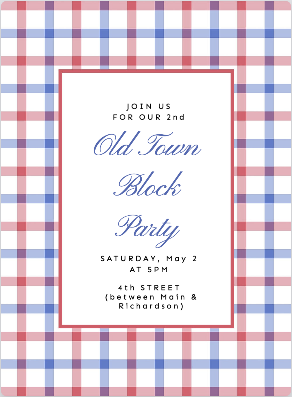 OLD TOWN BLOCK PARTY