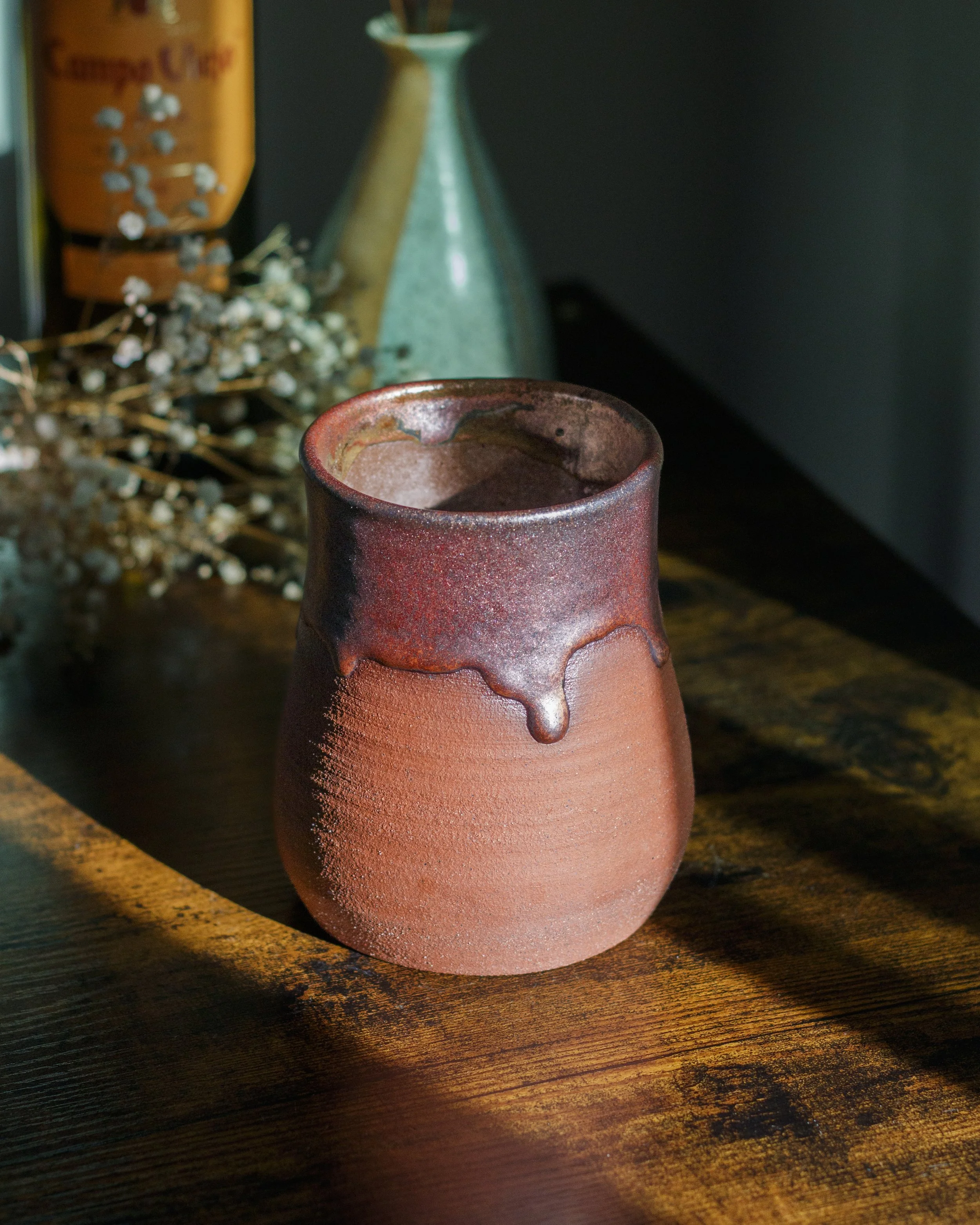 Drippy Copper Vase
