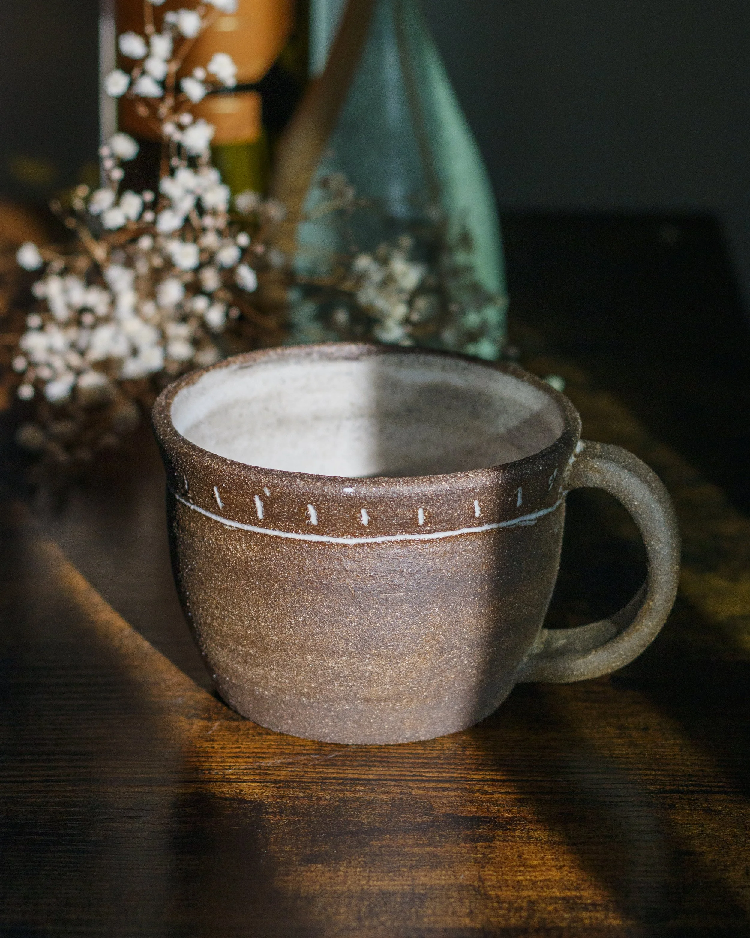 Natural Black Clay Mug