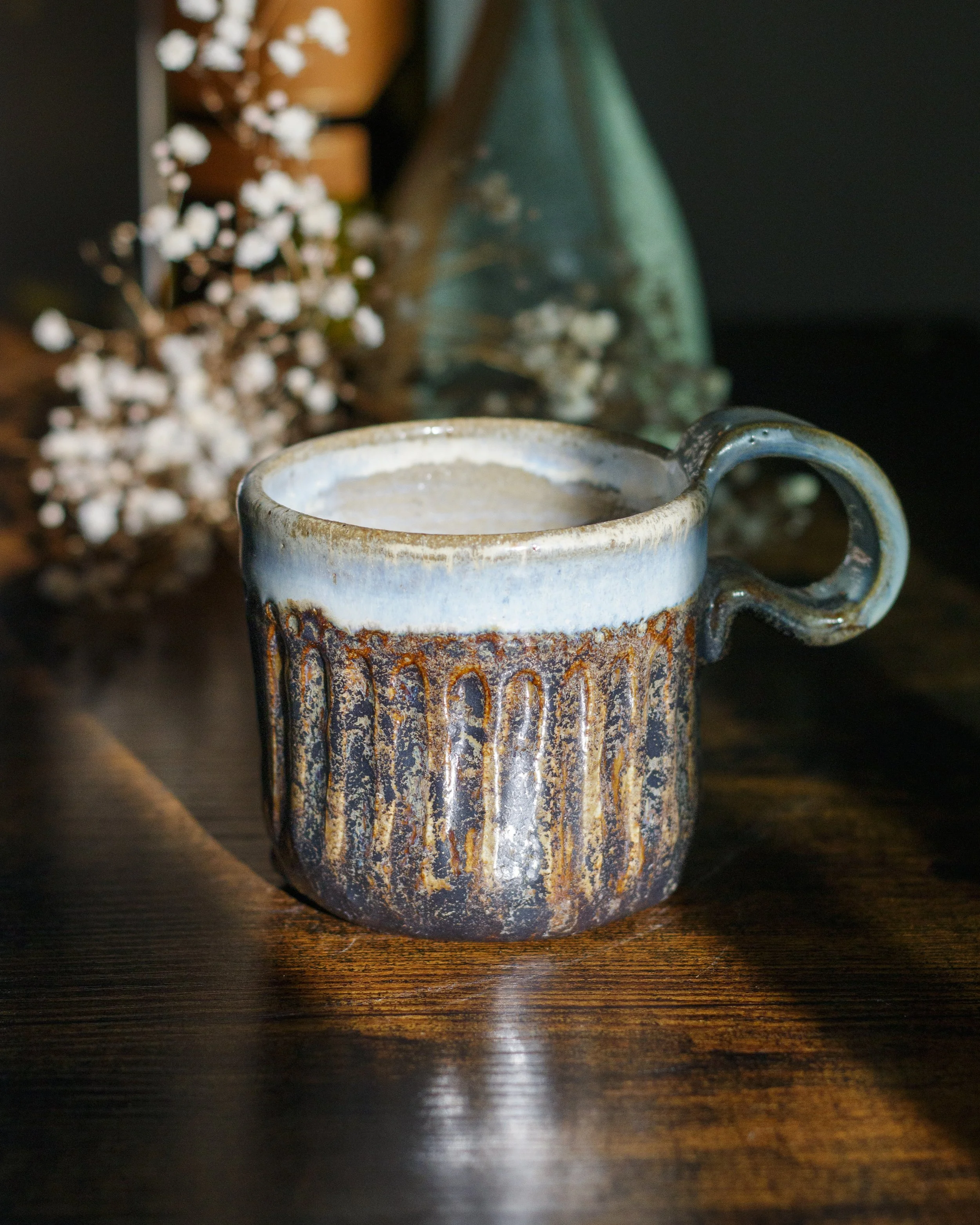 Funky Blue and Brown Mug