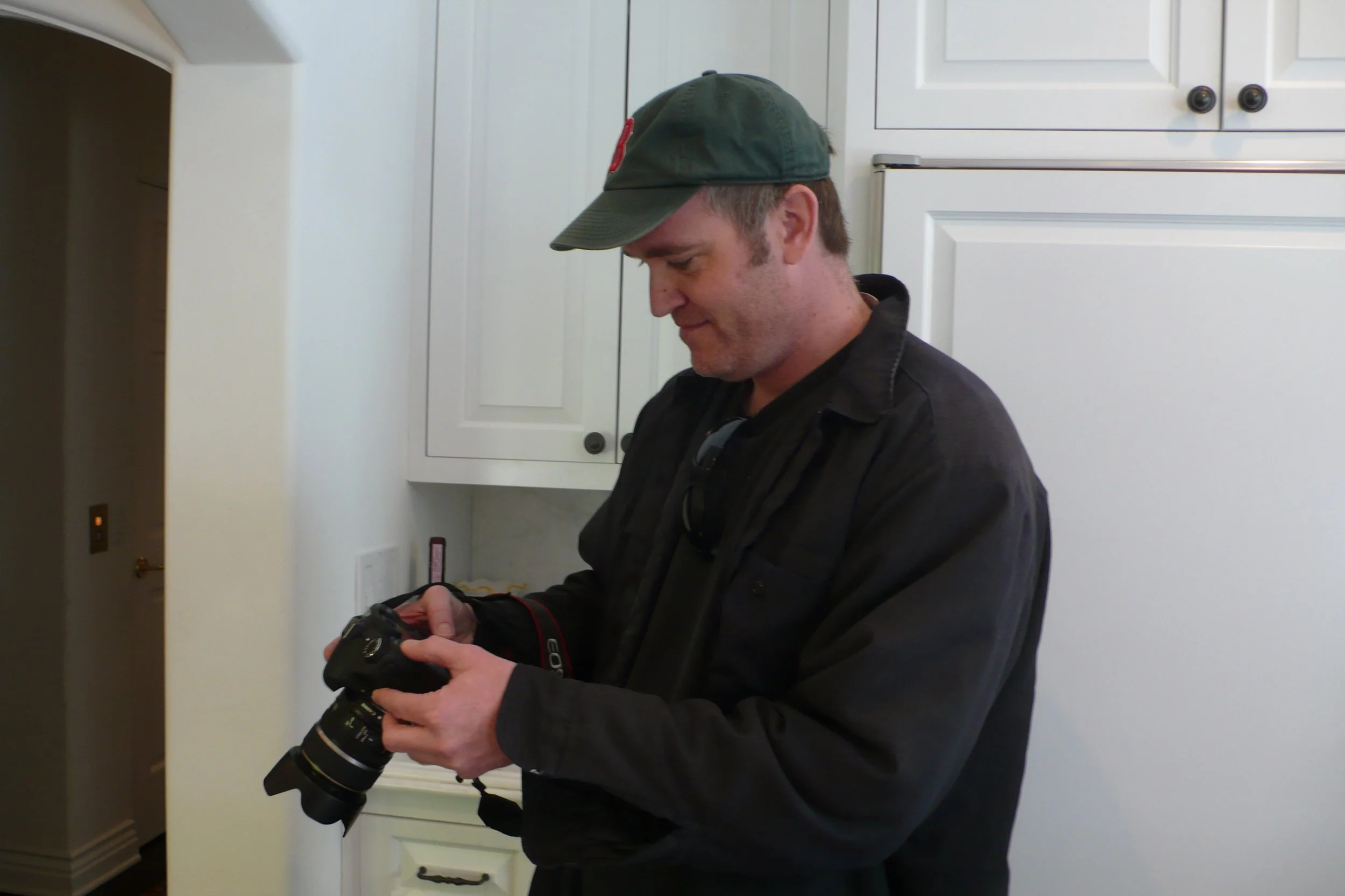 Michael with his camera-one of the last photos taken of him 