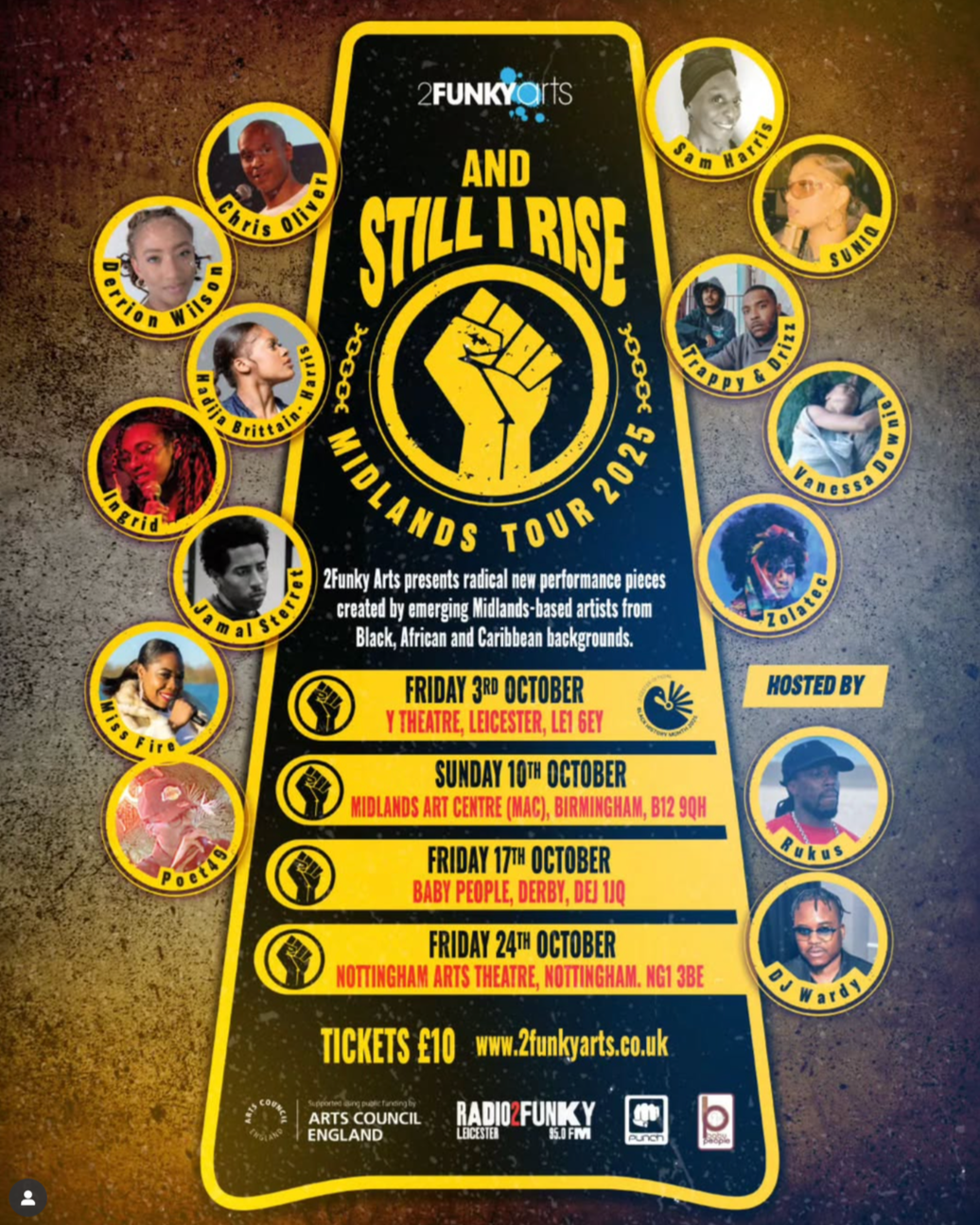 2Funky Arts: And Still I Rise Tour - Leicester 