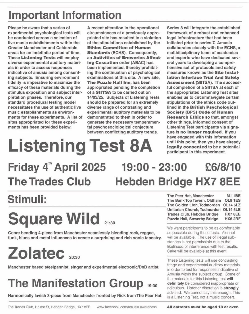 AMUSIA: Listening test 8A