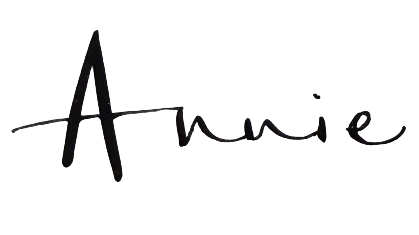 Annie written in modern script