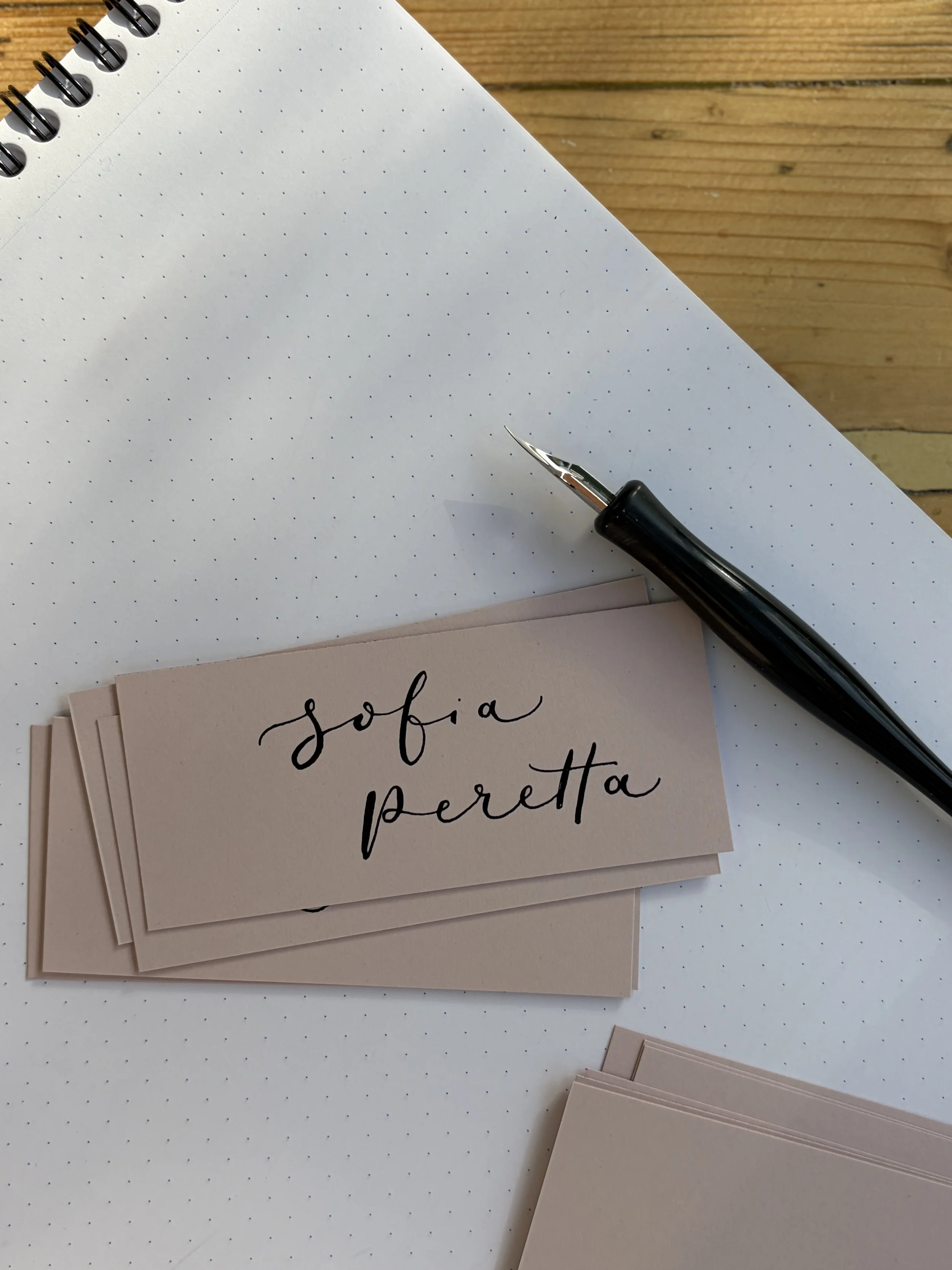 Place card - contemporary classic