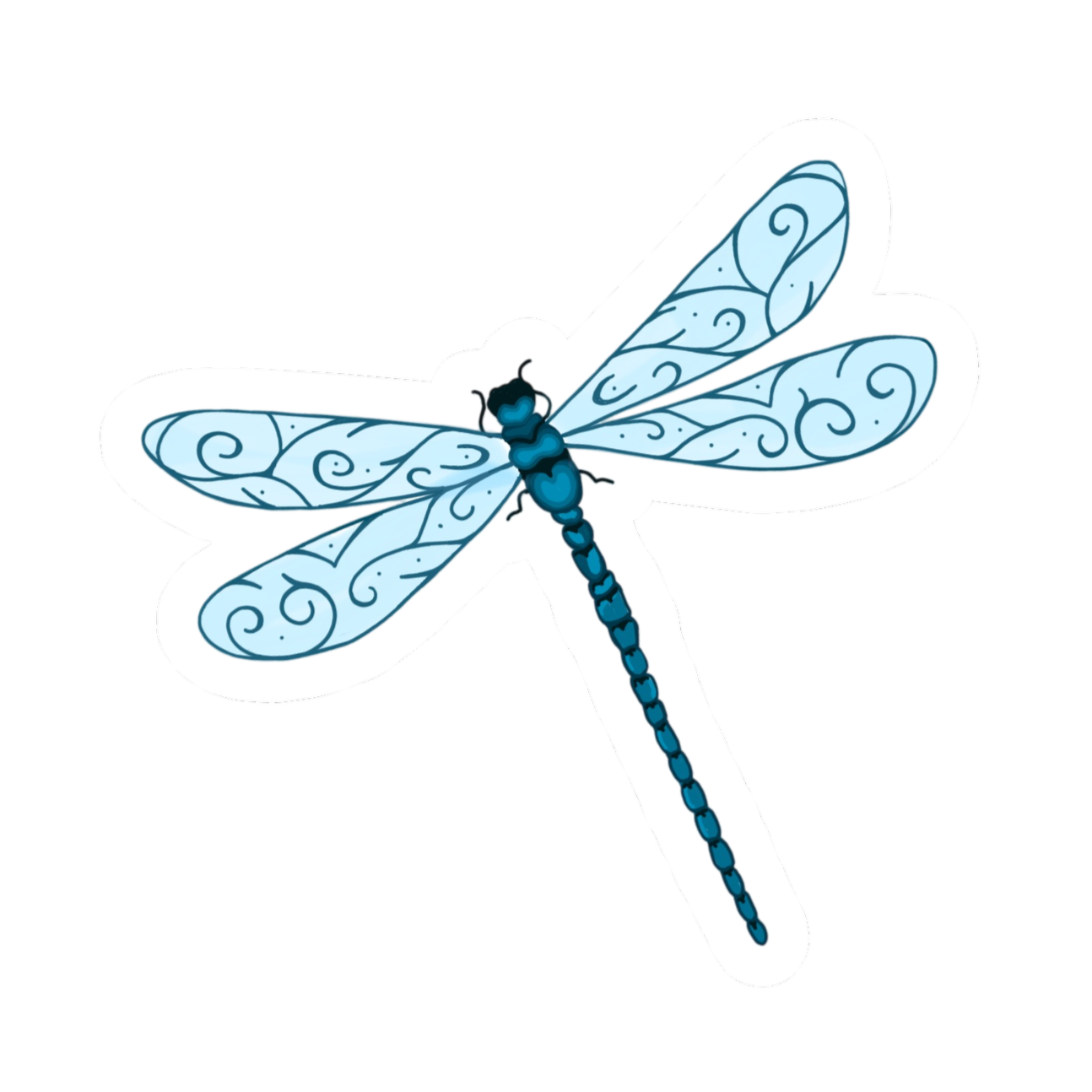 June Dragonfly Sticker
