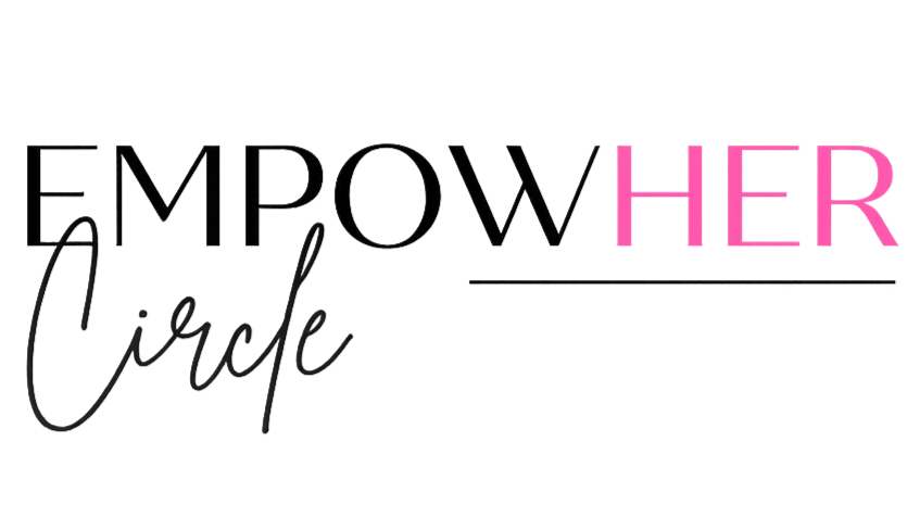 A colorful neon sign that reads 'Empower Circle' in black and pink, with the phrase 'a fierce' written underneath in cursive.