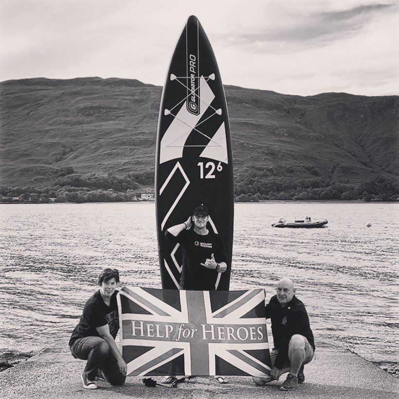 Darren Hardy is currently completing a 931km challenge from Inverness to Tidworth (paddelboard, bike, run) in aid of @helpforheroes and raising awareness for PTSD. This is something he has had to deal with personally. Please support this great cause 