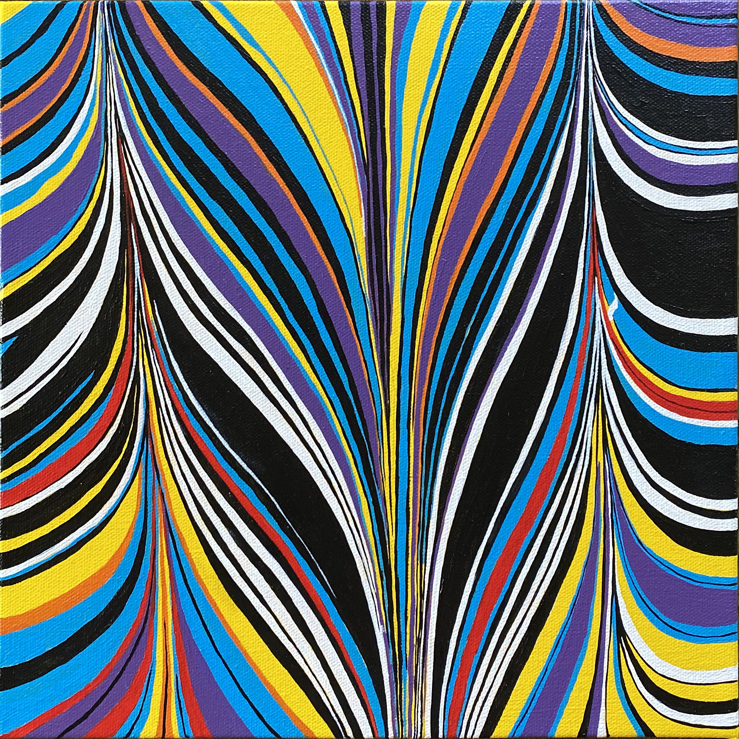 untitled (nonpareil #1) - sold - 12" x 12" - acrylic on canvas