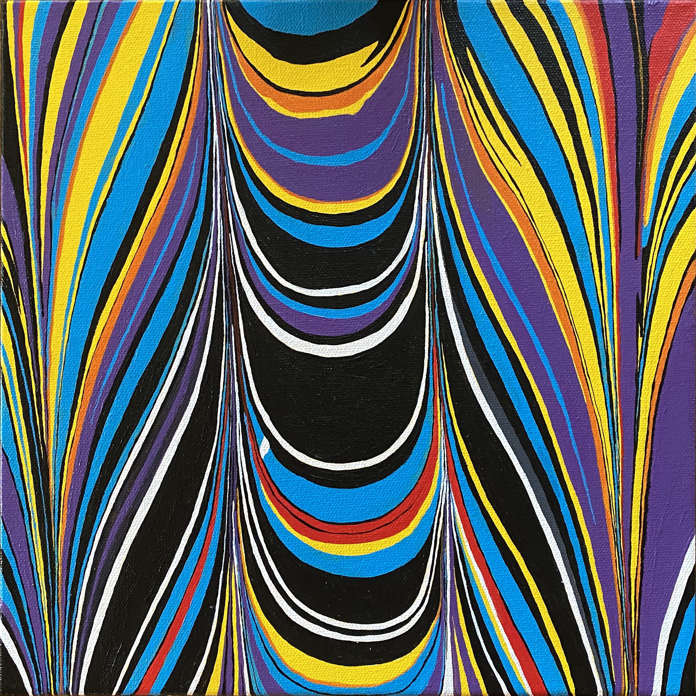 untitled (nonpareil #2) - sold - 12" x 12" - acrylic on canvas