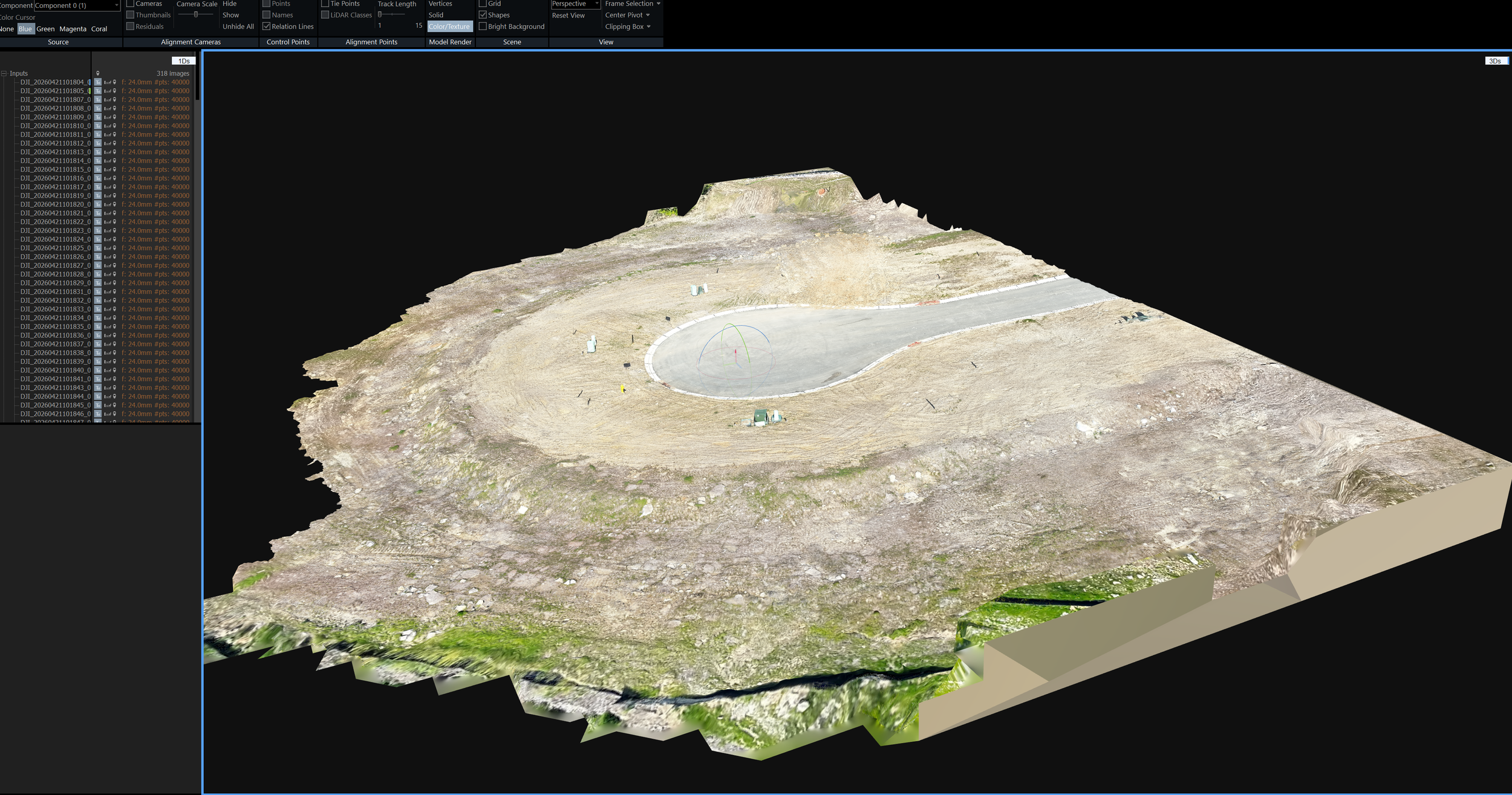 3D Rendering of a construction site