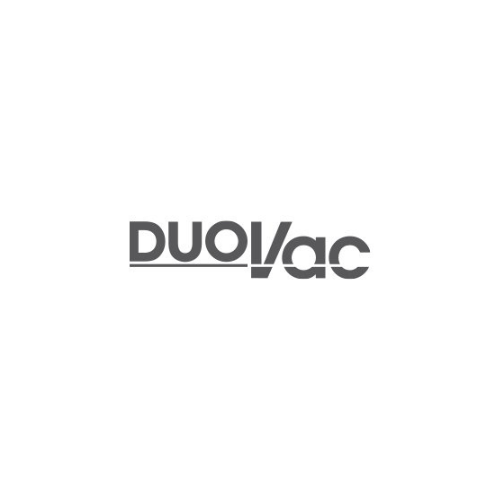 Duovac logo in black text on a white background.