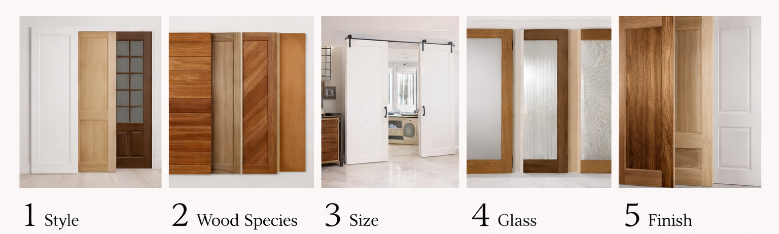 custom solid hardwood door design