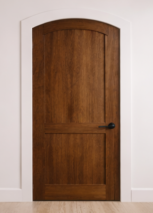 Custom Arch top door solid hardwood.png