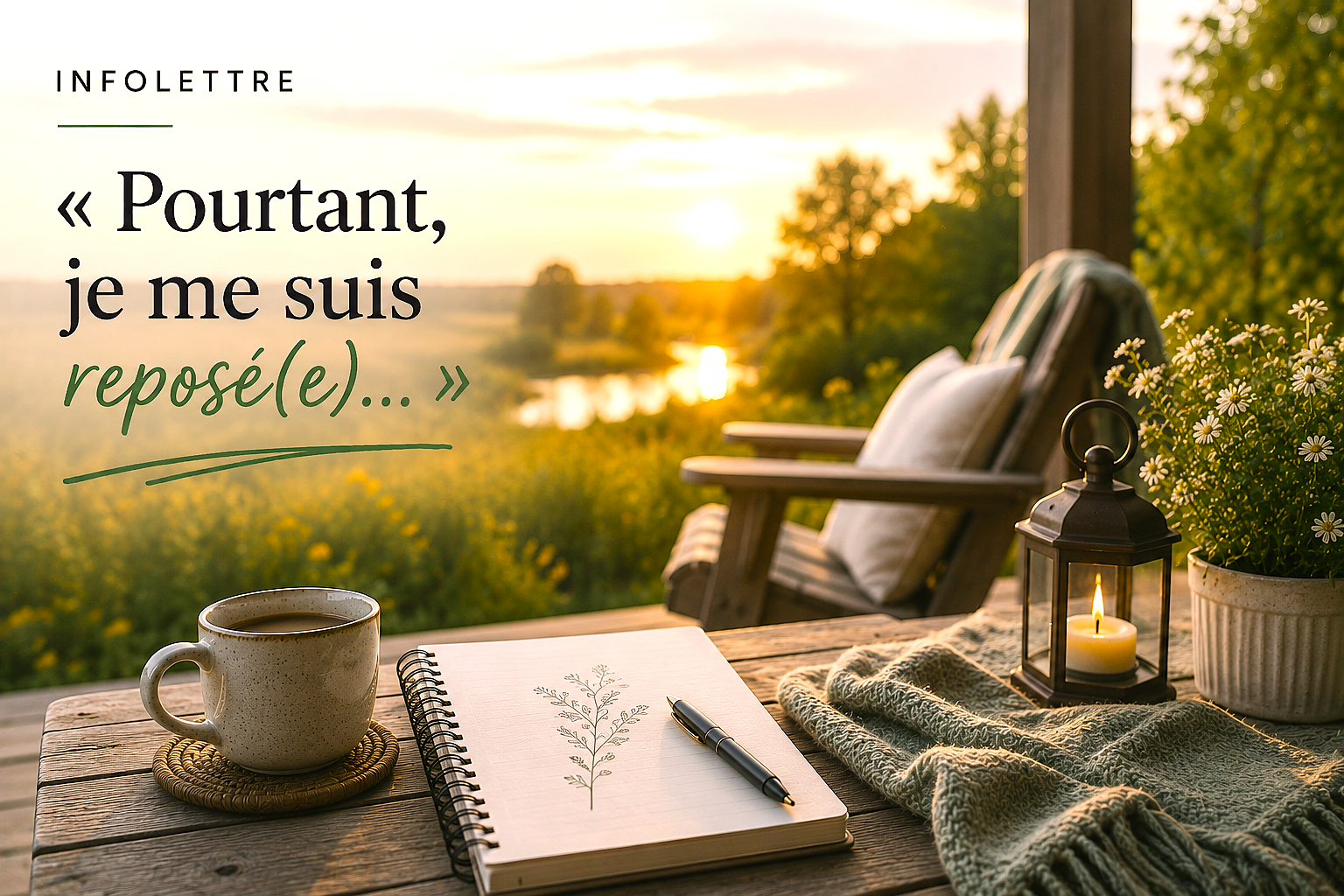 Pourtant, je me suis reposé(e)...