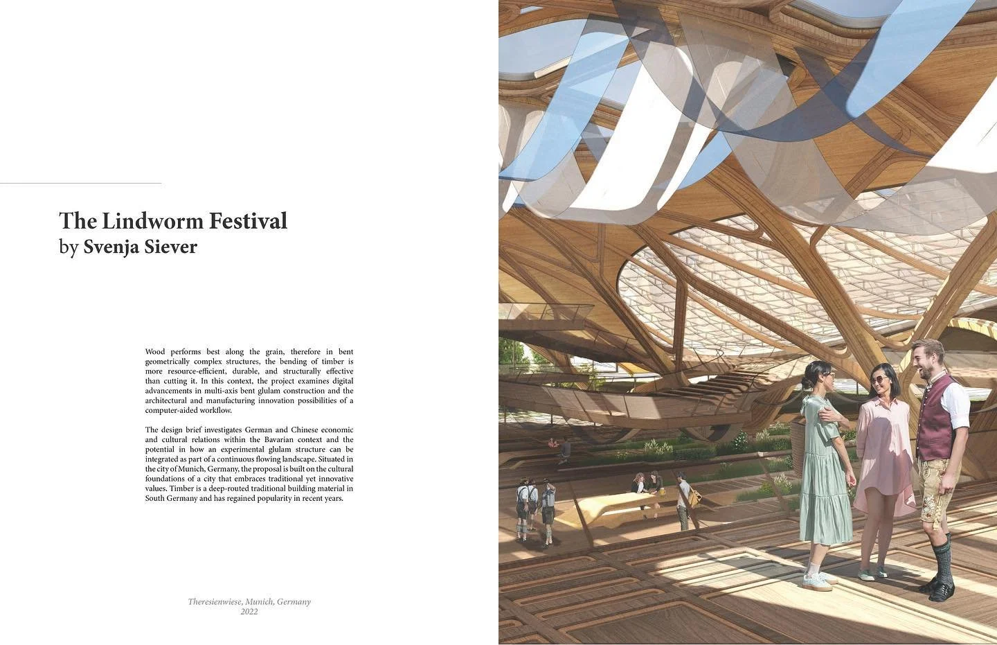 The Lindworm Festival | Svenja Siever @unit14_ucl  #wooddesignfocus #timberarchitecture @forestproductssociety