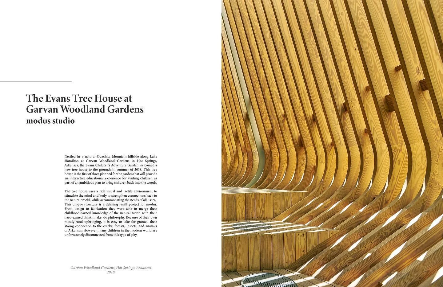 The Evans Tree House at Garvan Woodland Gardens | @modusstudio #wooddesignfocus #timberarchitecture @forestproductssociety