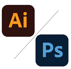 Adobe Illustrator and Adobe Photoshop logos.