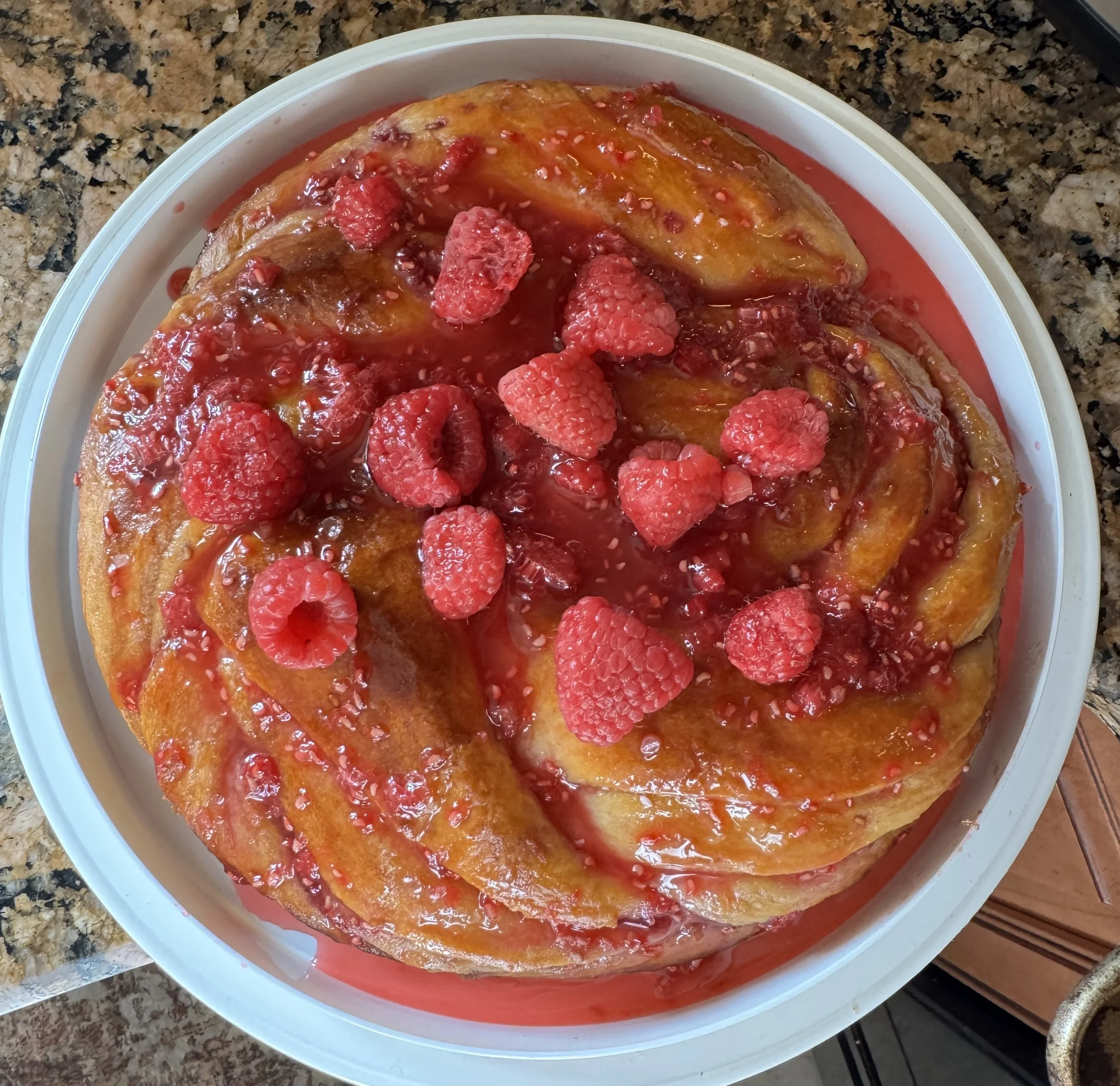 Lemon Raspberry Brioche