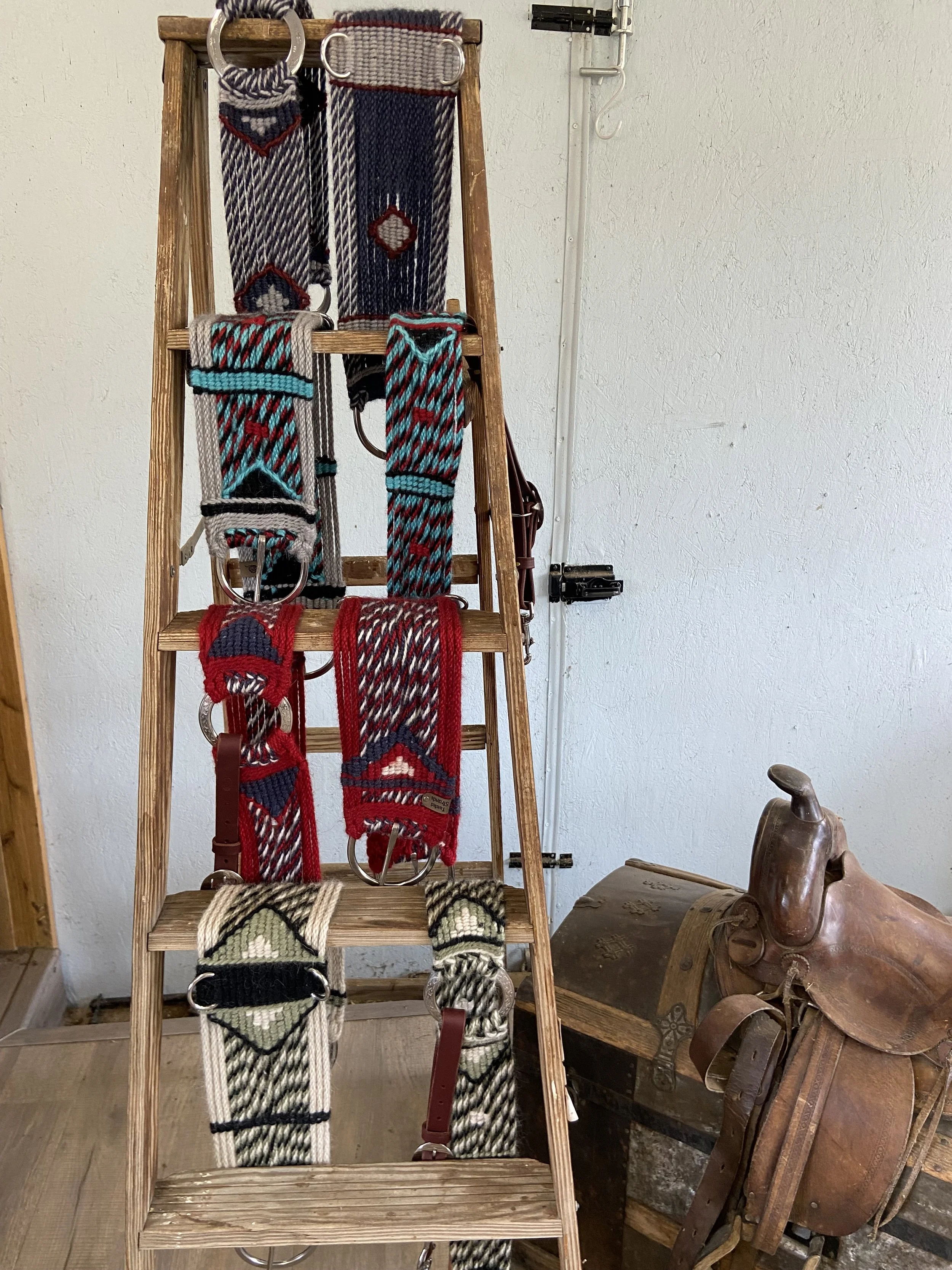 Handmade Western Mohair Cinch and Breast Collar Set