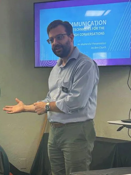 Ben Couch teaching a course on dementia