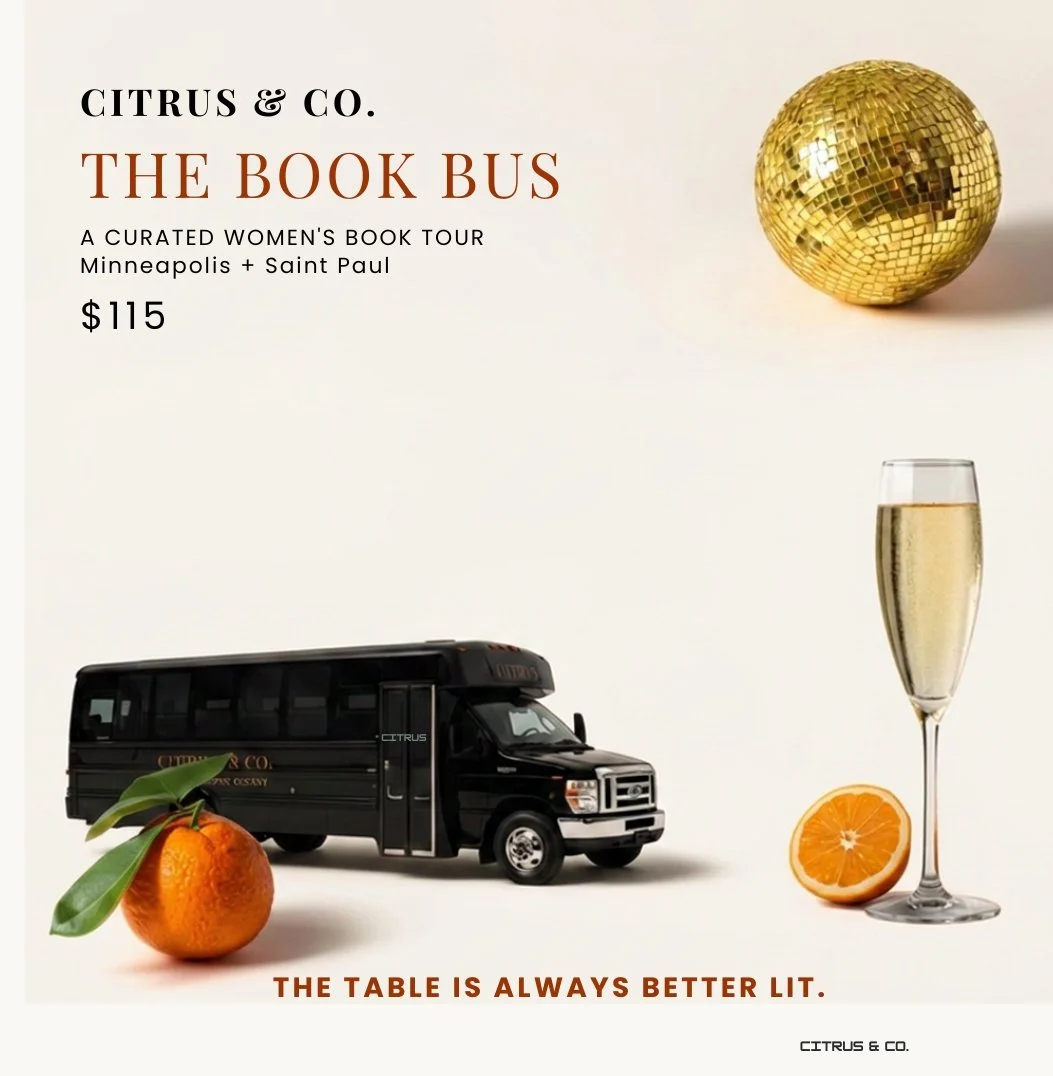 The Book Bus: A rolling indie bookstore tour. You do not drive. You just show up. | September 26, 2026 | 11 a.m. - 4:30 p.m. | Twin Cities