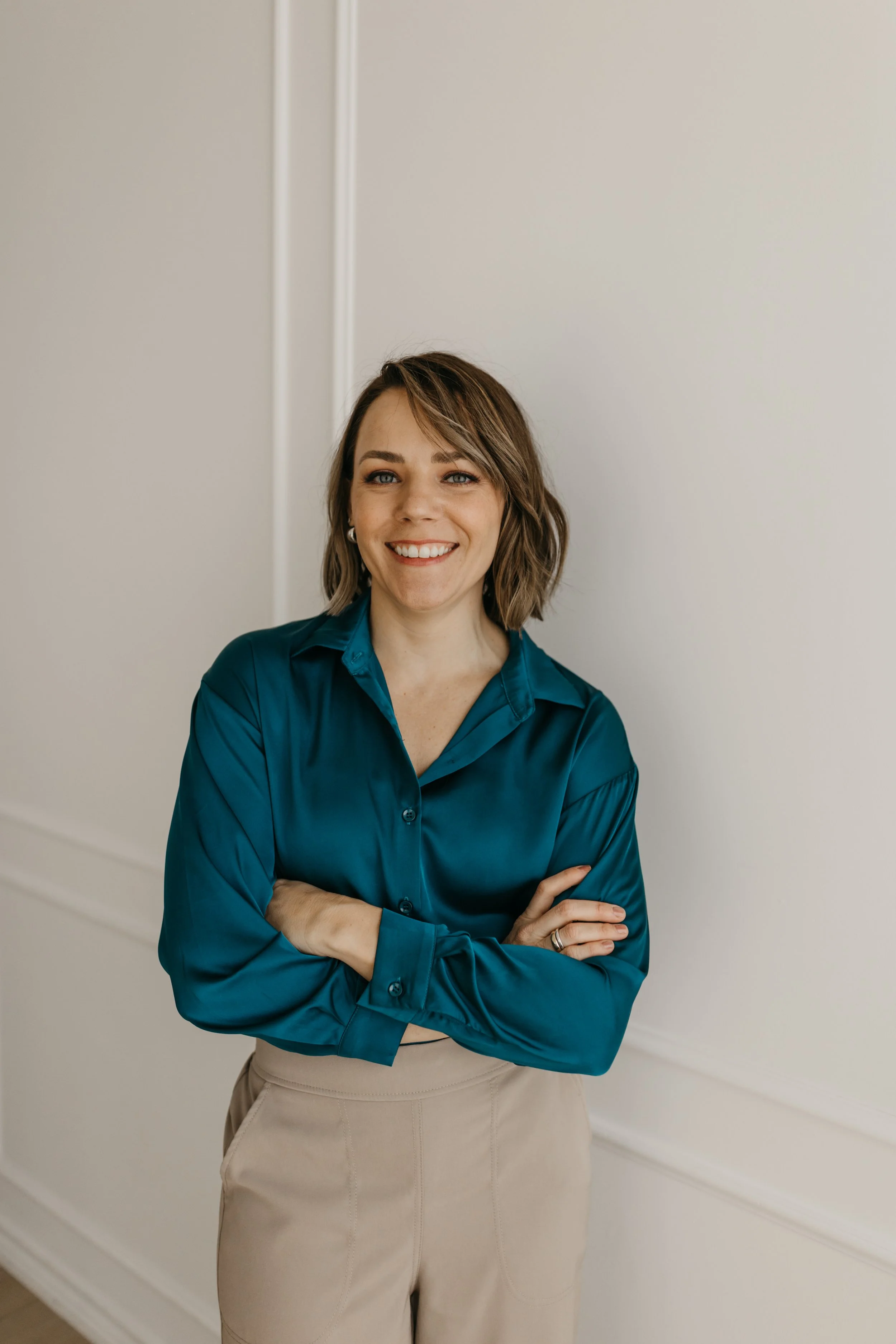 female physical therapist specializing in family health