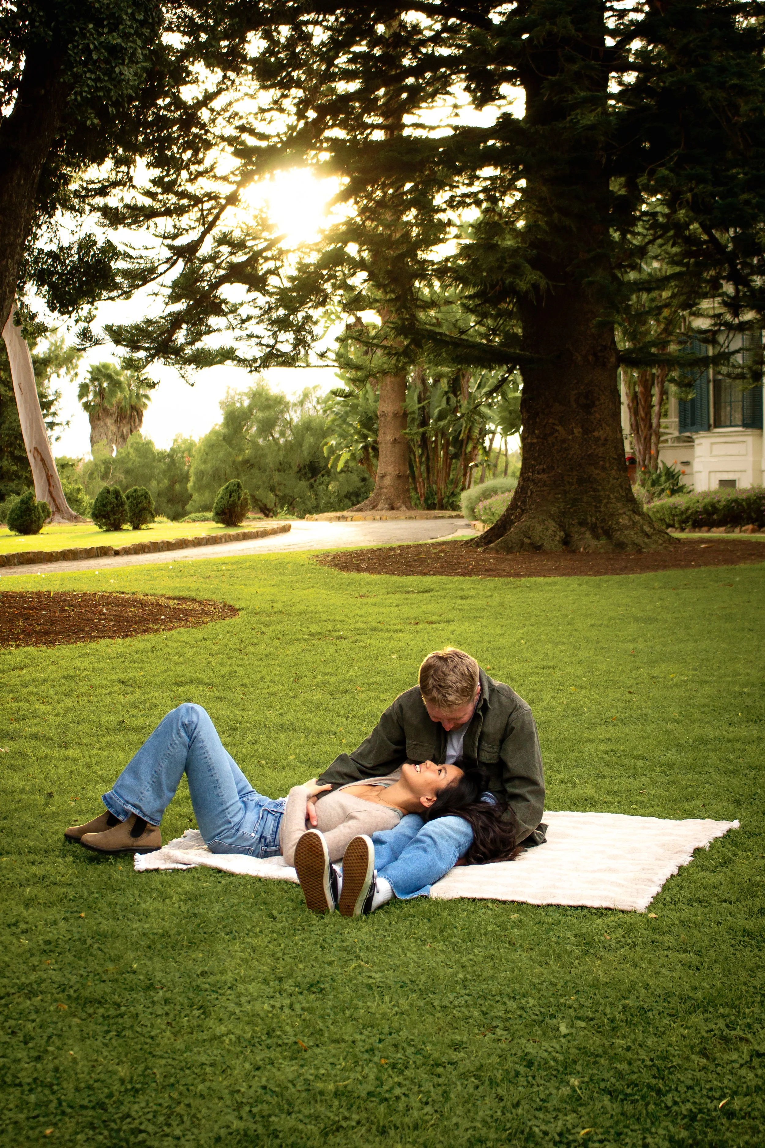 Lifestyle engagement photos capturing natural connection