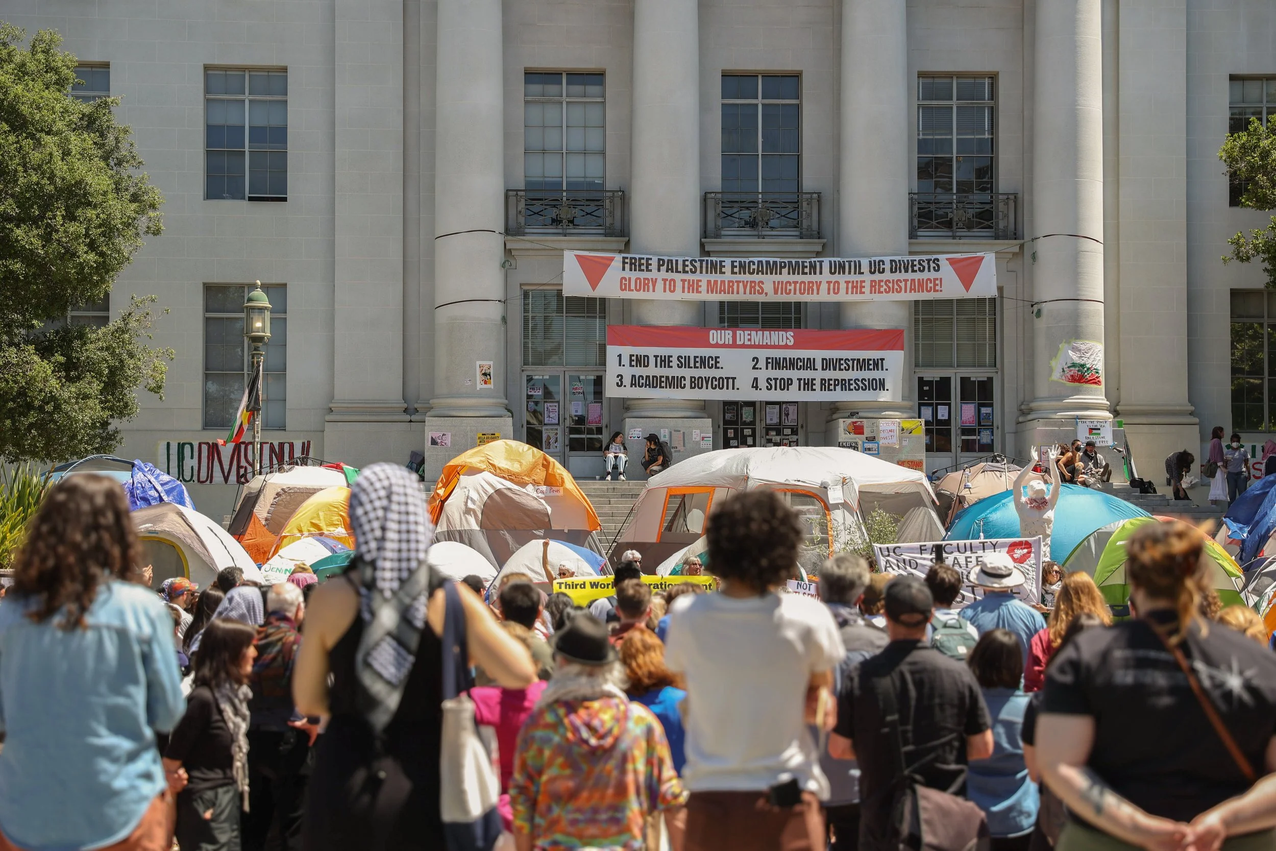 May Day demonstration organized by Faculty and Staff for Justice in Palestine