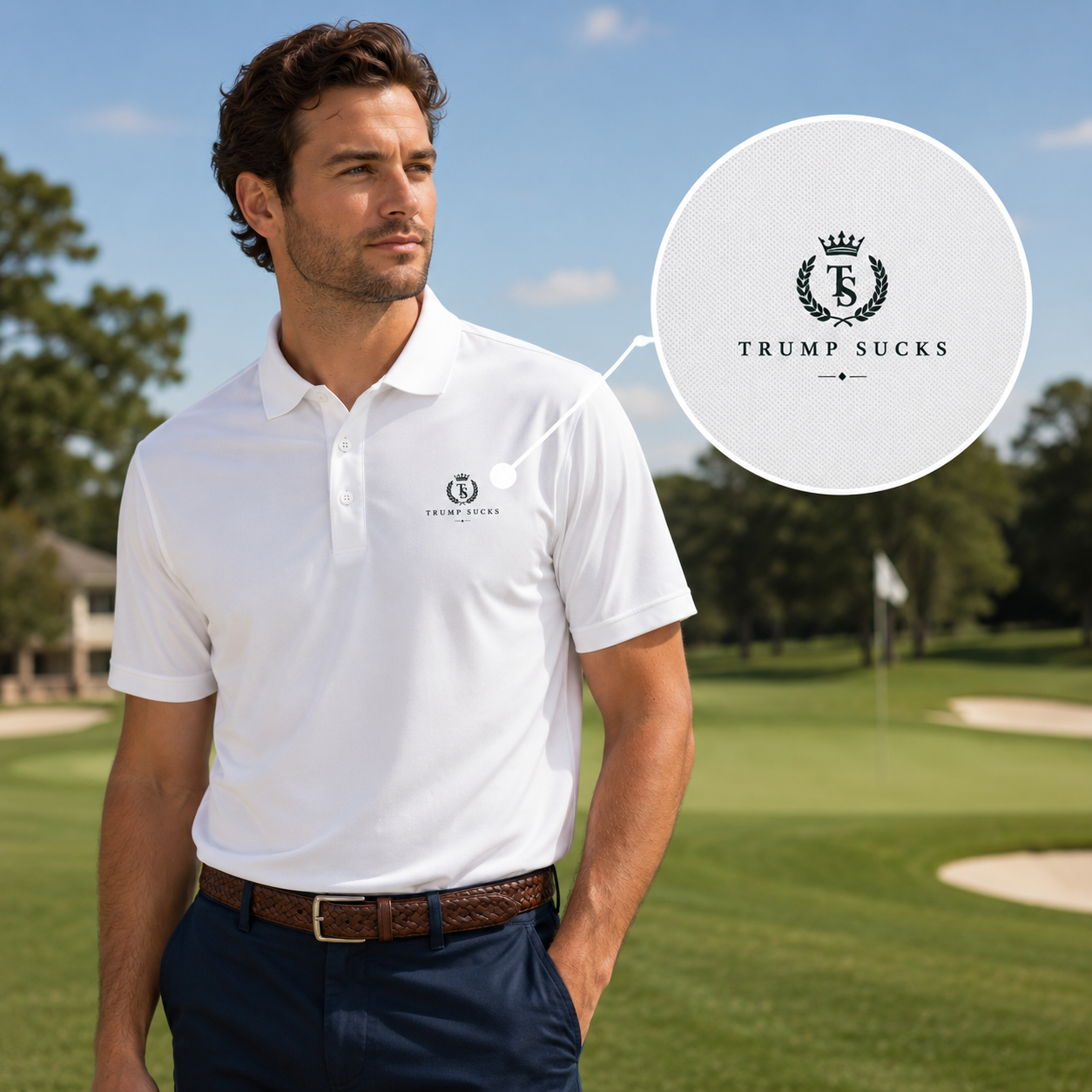 Fairway Fuckery Polo | Subtle Anti-Trump Golf Shirt | Jones Bros