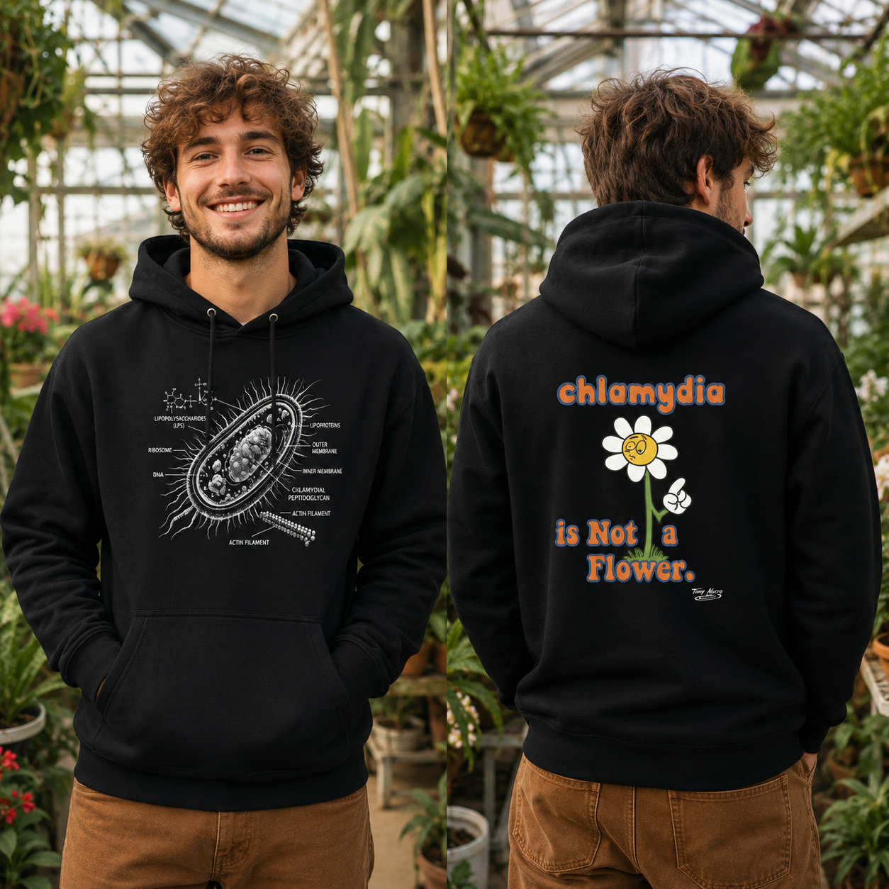 Chlamydia Is Not A Flower Hoodie - Deluxe Hoodie