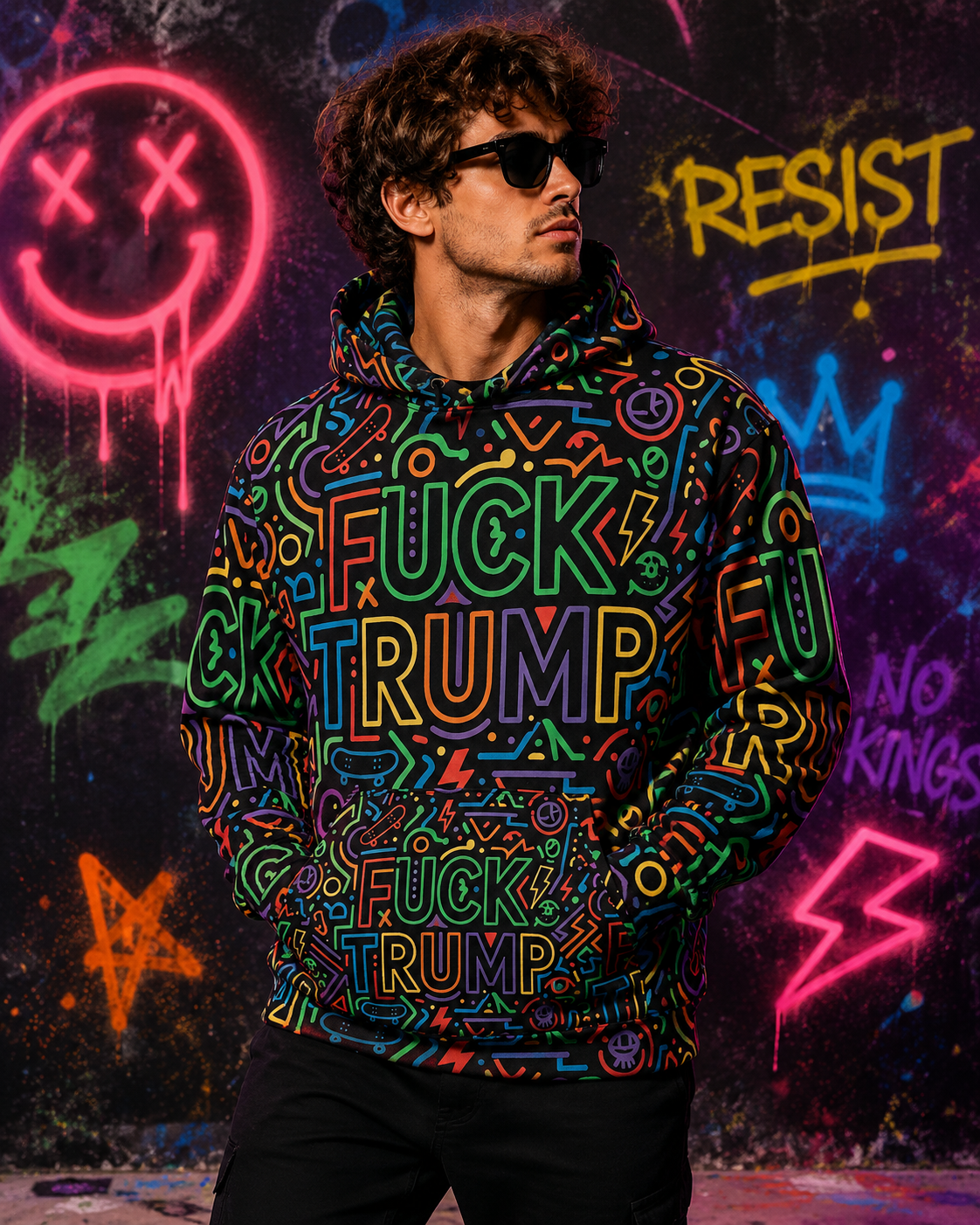The “I Can’t Hear You Over the Fascism” Deluxe Hoodie