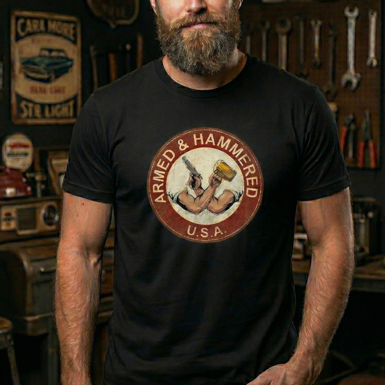 Armed & Hammered - Unisex T-Shirt