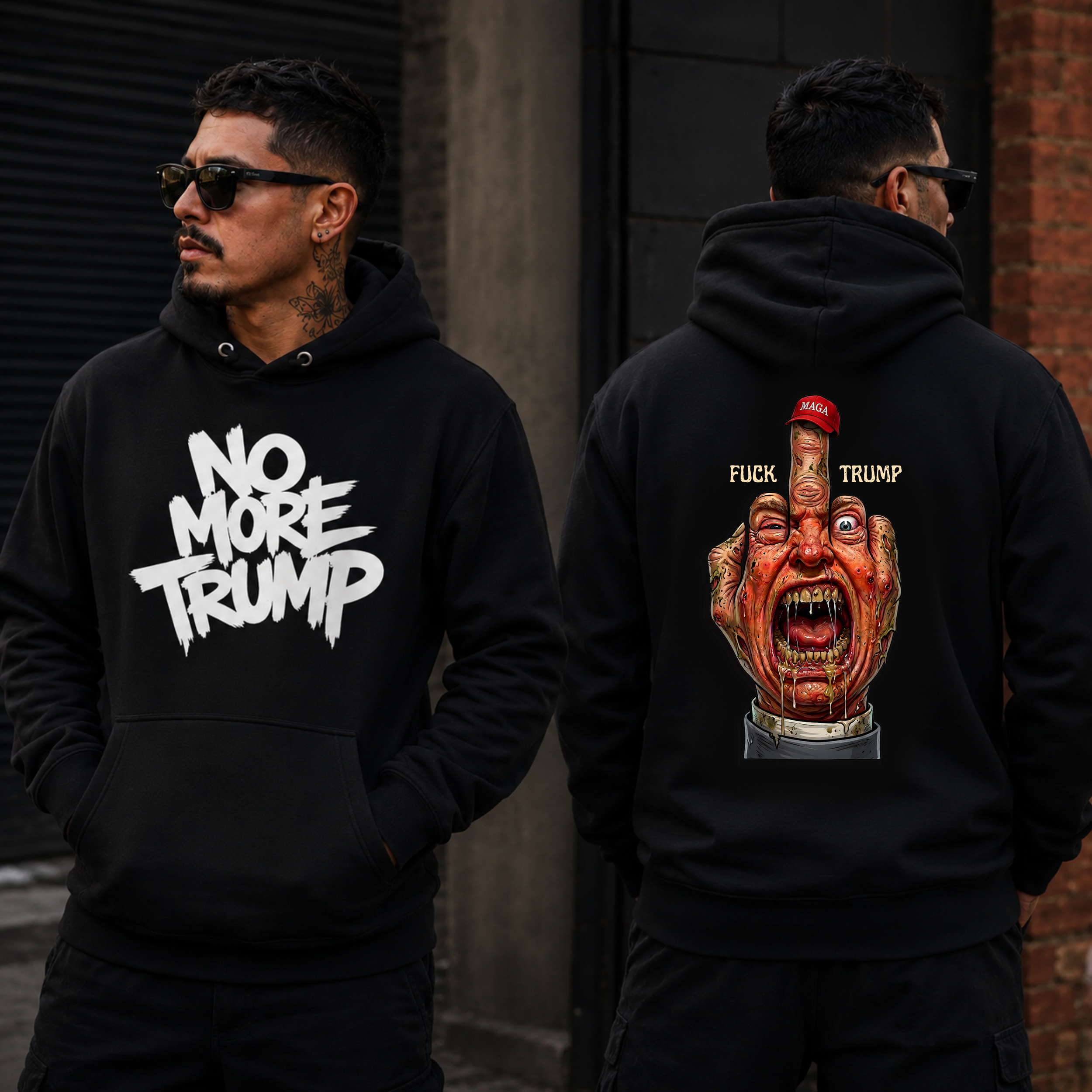 F*CK MAGA - NO MORE TRUMP - Deluxe Hoodie