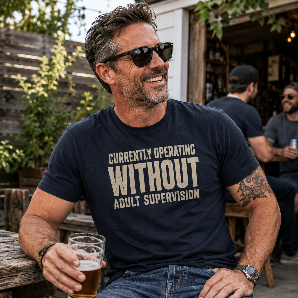 Currently Operating Without Adult Supervision - Unisex T-Shirt
