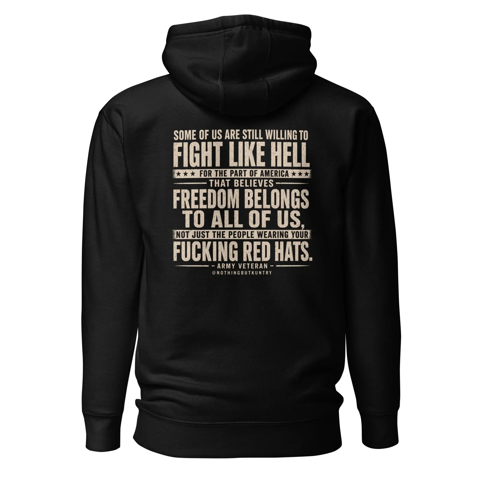 Nothing But Kuntry — Fight Like Hell - Deluxe Hoodie