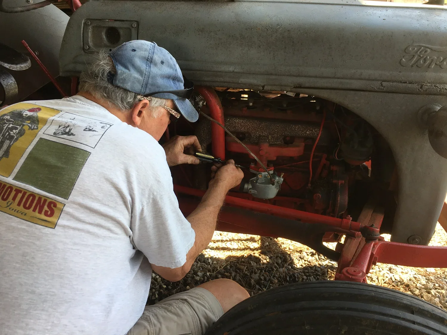 RuffwoodCountryClub_FarmHands_Ron_Tractor_Ford8N.webp
