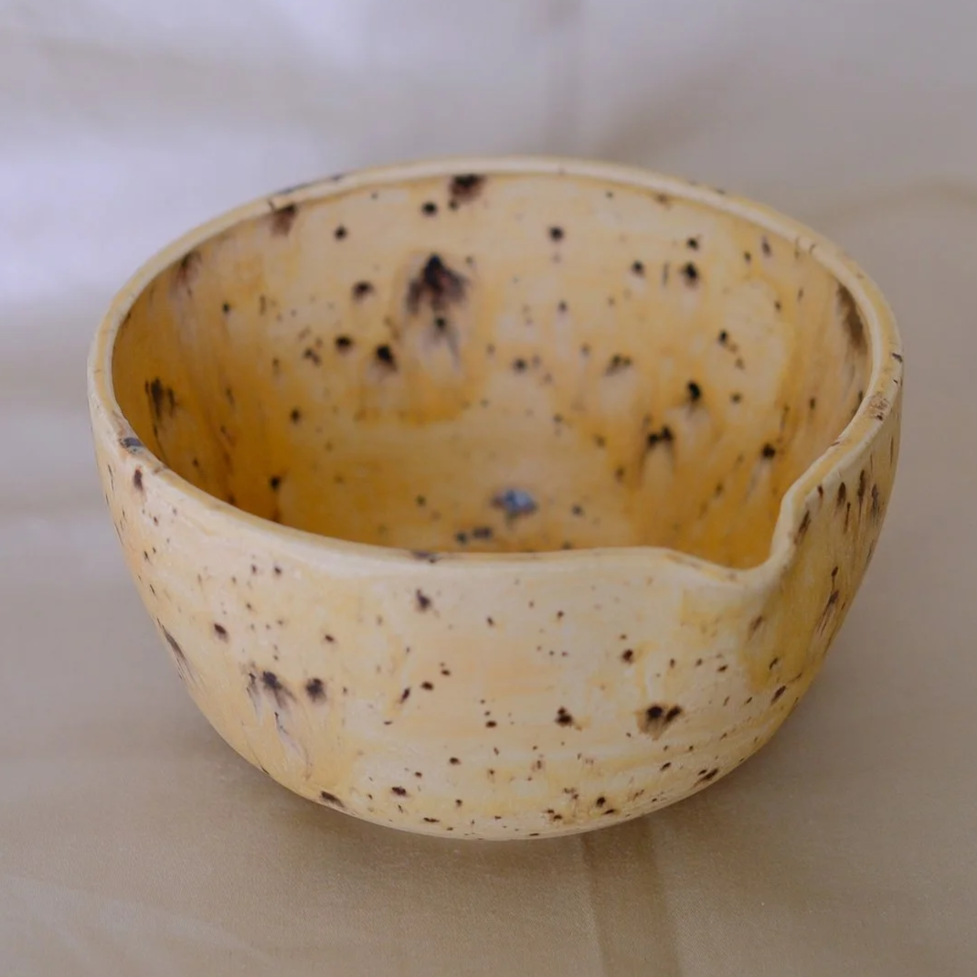 sandstone matcha bowl