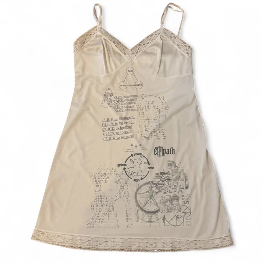 Cyber Sigil Slip dress