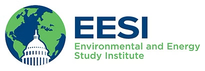 Logo of the Environmental and Energy Study Institute with a globe and Capitol building