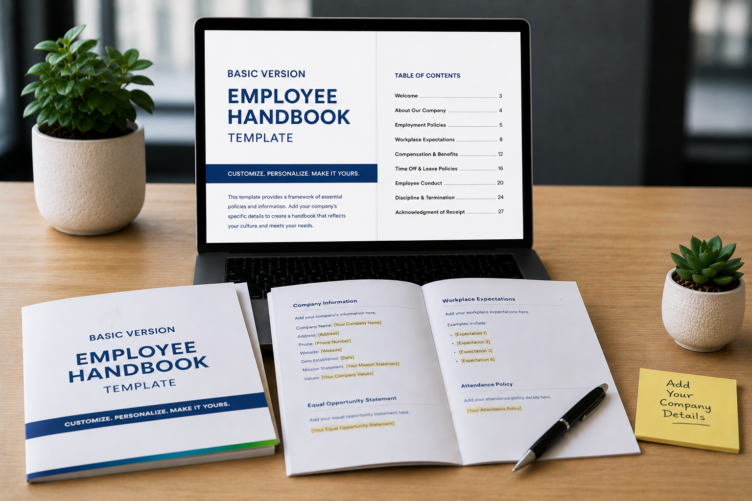 Employee Handbook Template (Basic Version)