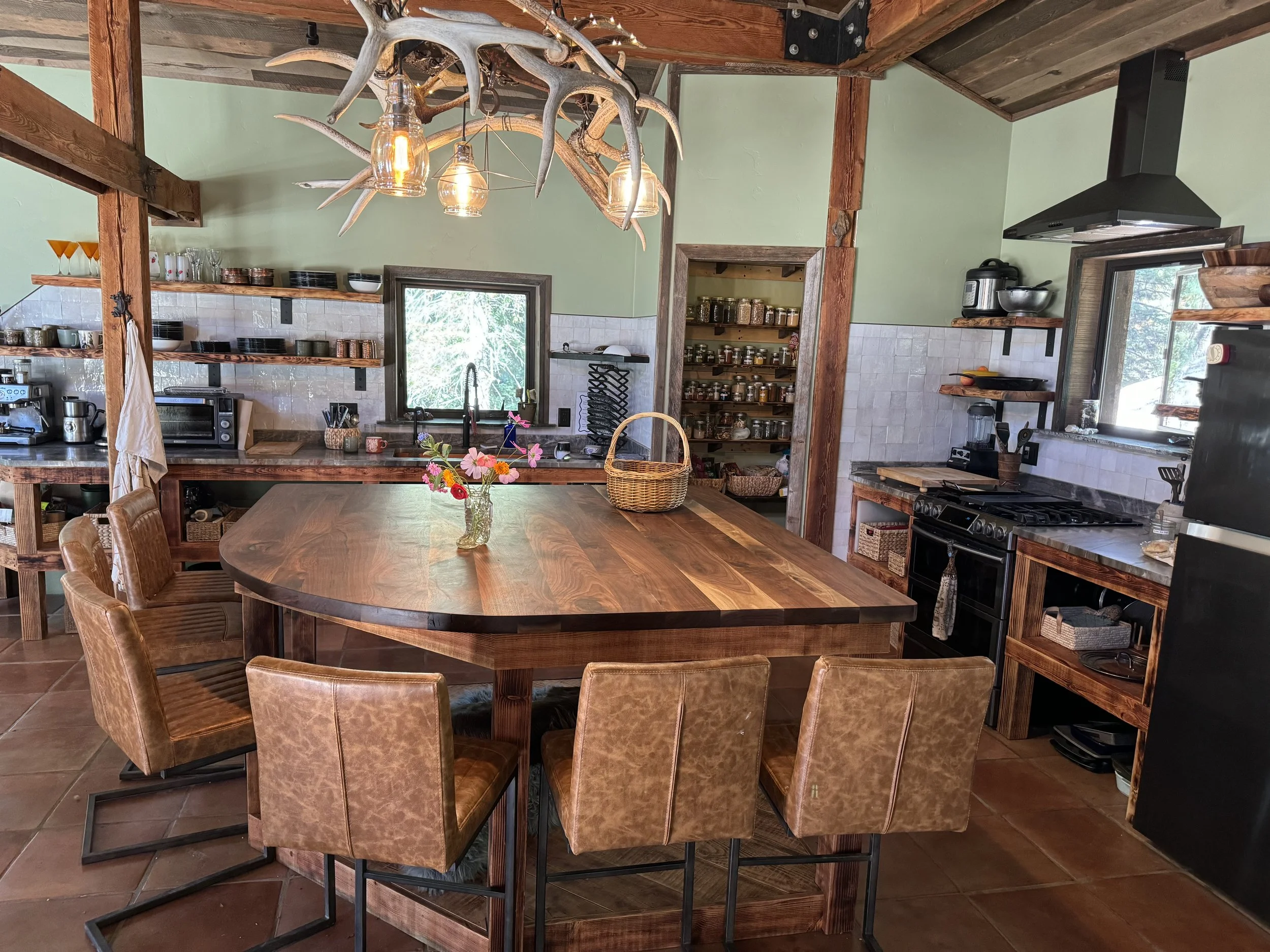 Kitchen at Lodge with all elements of a professional kitchen.