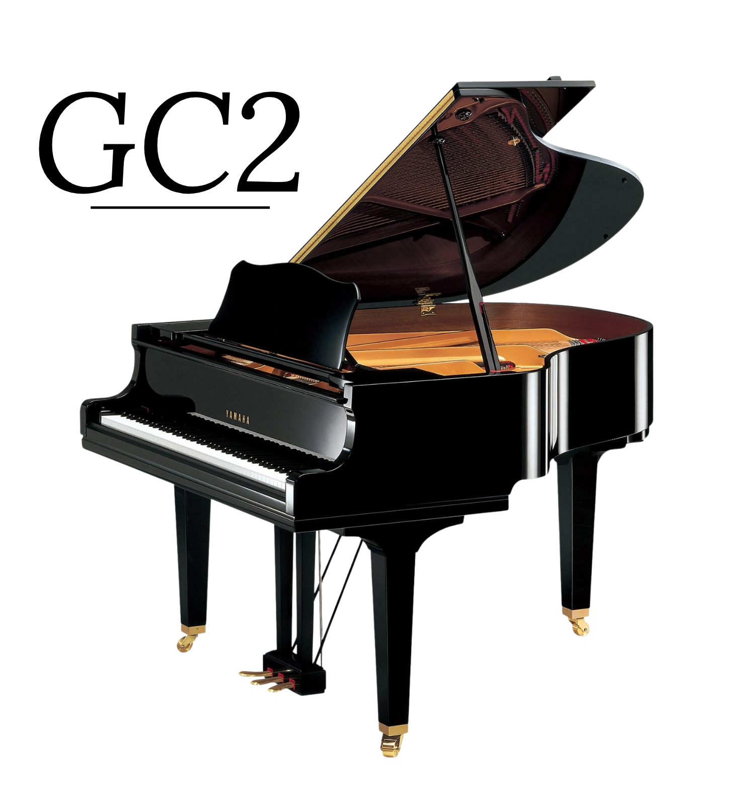 YAMAHA GC2 Grand Piano Lid Up