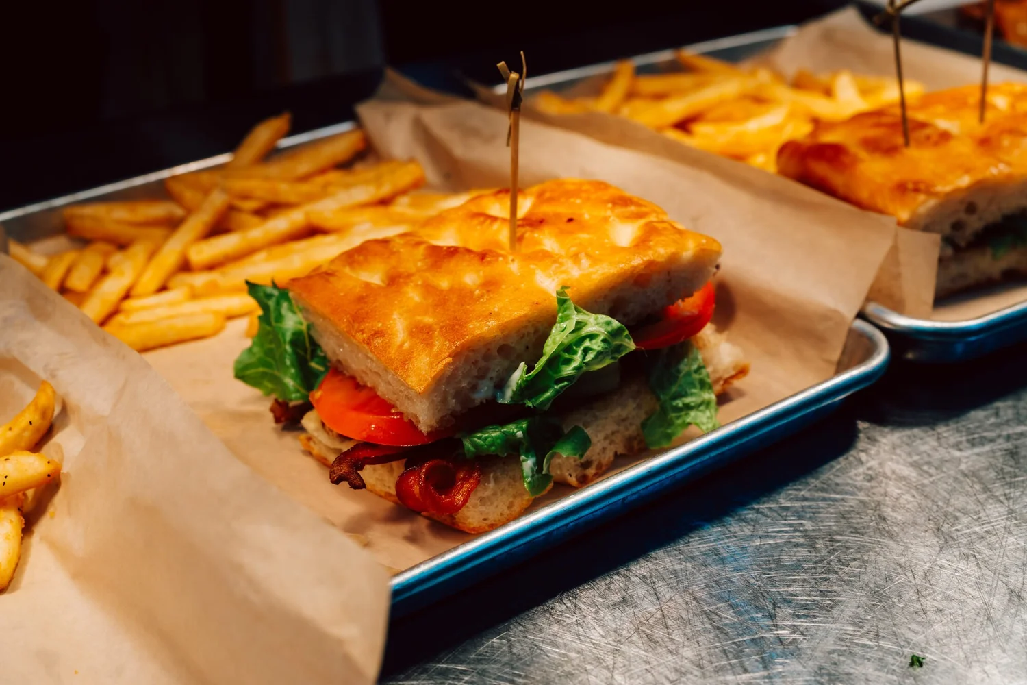 BLT on sourdough with fries at The 1879 pub