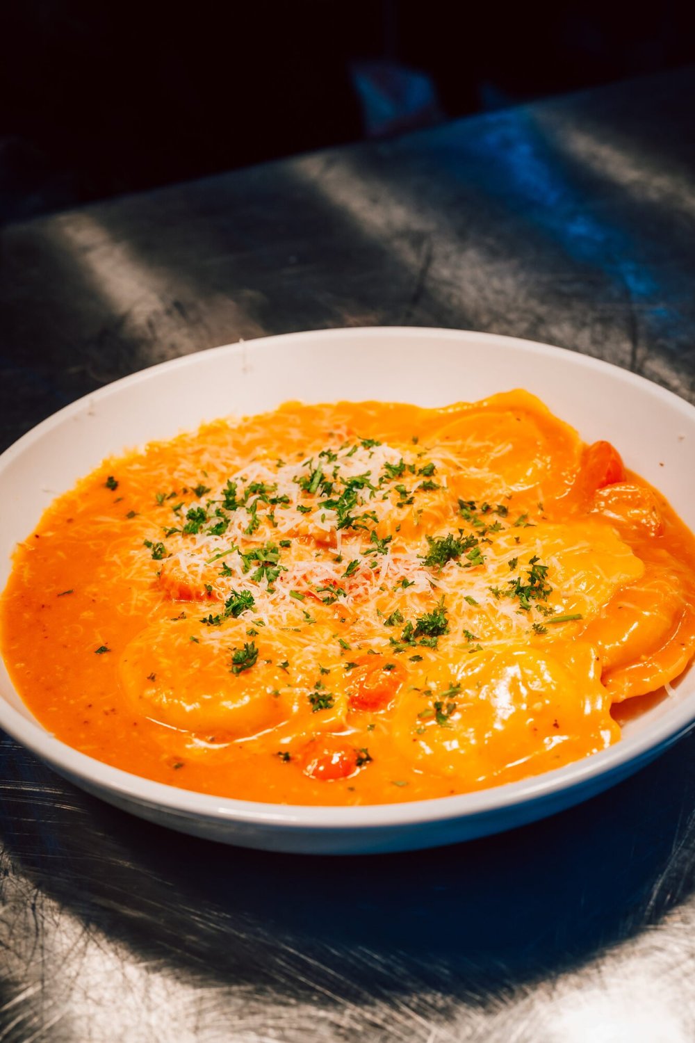 4-Cheese Ravioli in vodka sauce from The 1879