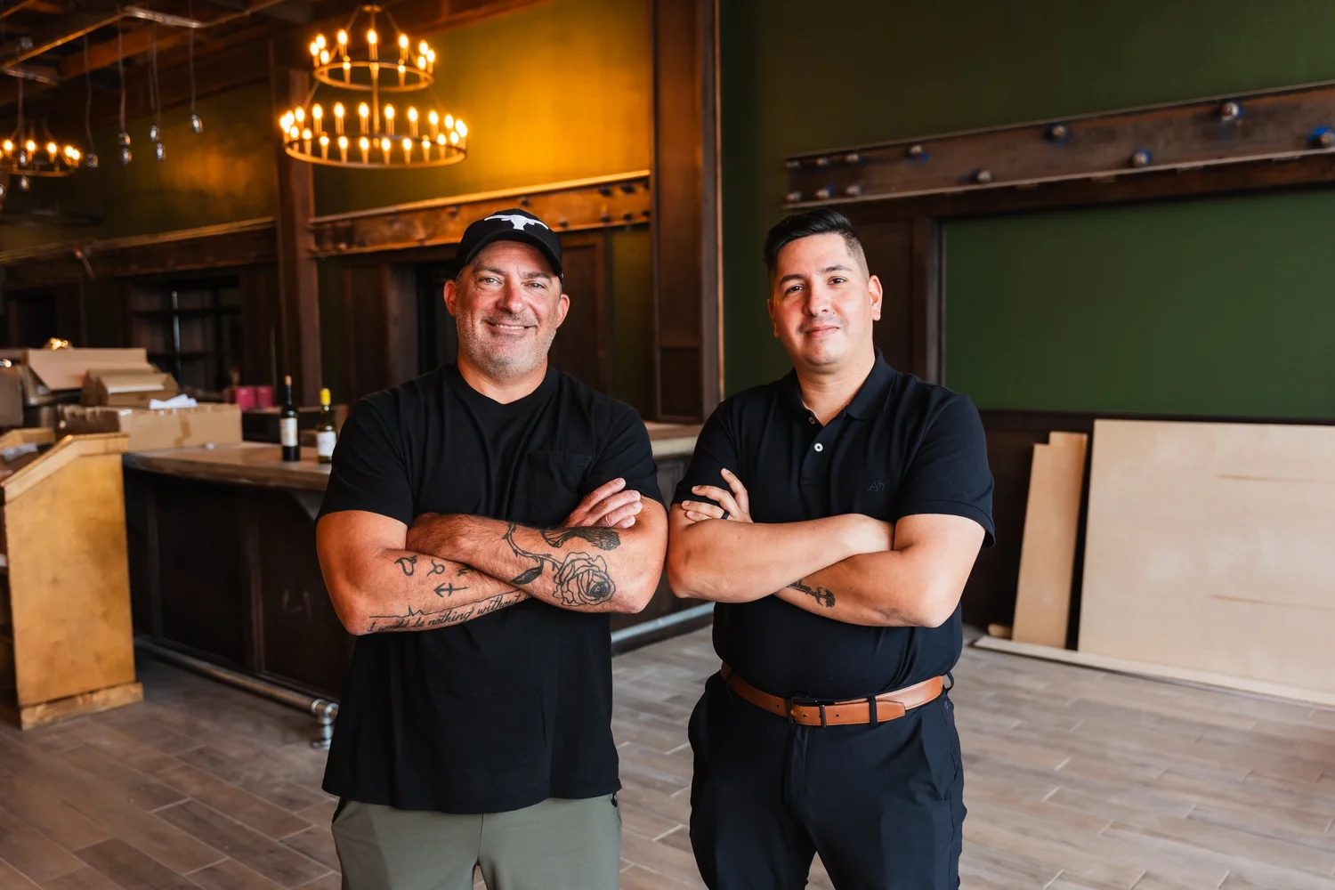 Steve Brown and Julio Velasquez, the team behind The 1879, in the restaurant