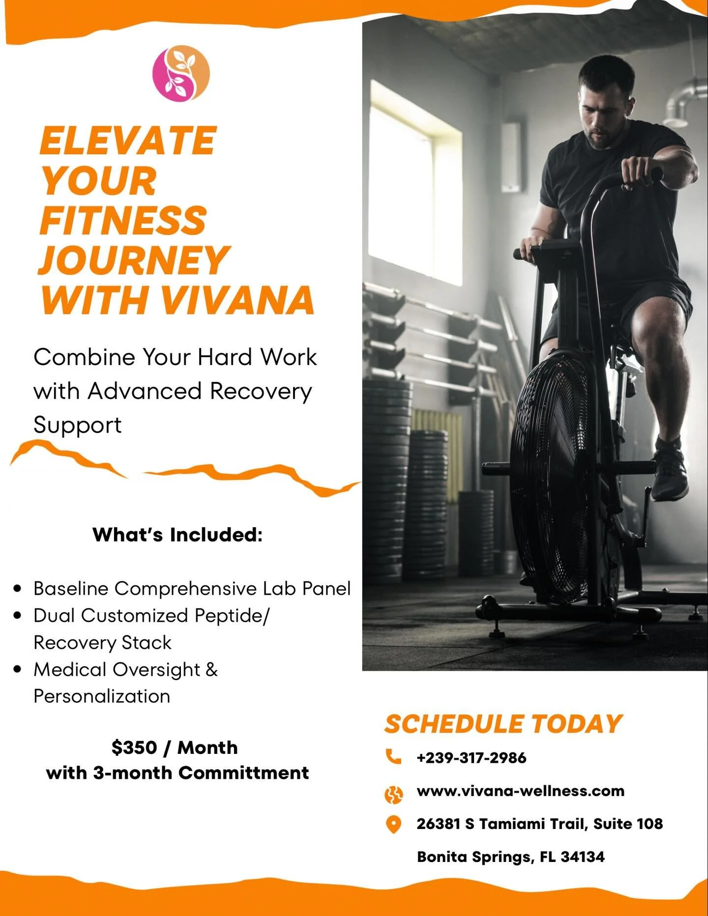 Not a one-size-fits-all program. Comprehensive labs, personalized optimization, and a customized recovery stack designed specifically for you. $350/month &bull; 3-month commitment. #condidenthealth #vivana #peptides #IVtherapy. ** Call ** Message ** 