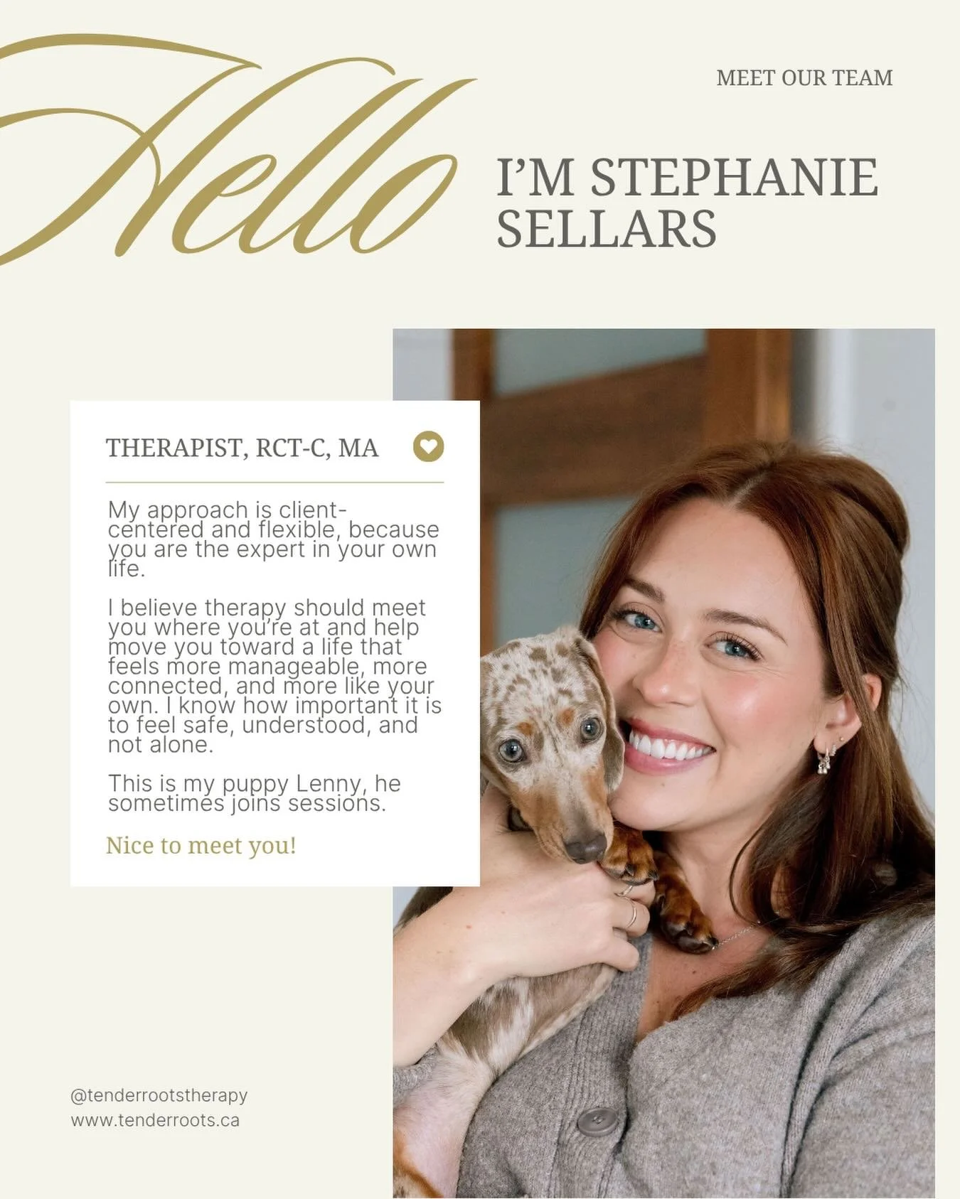 Meet Stephanie 🌿

Stephanie believes that healing begins in a space where you feel truly seen, heard, and accepted.

Her approach is client-centered, compassionate, and flexible because she understands that no two journeys are the same. Stephanie sp