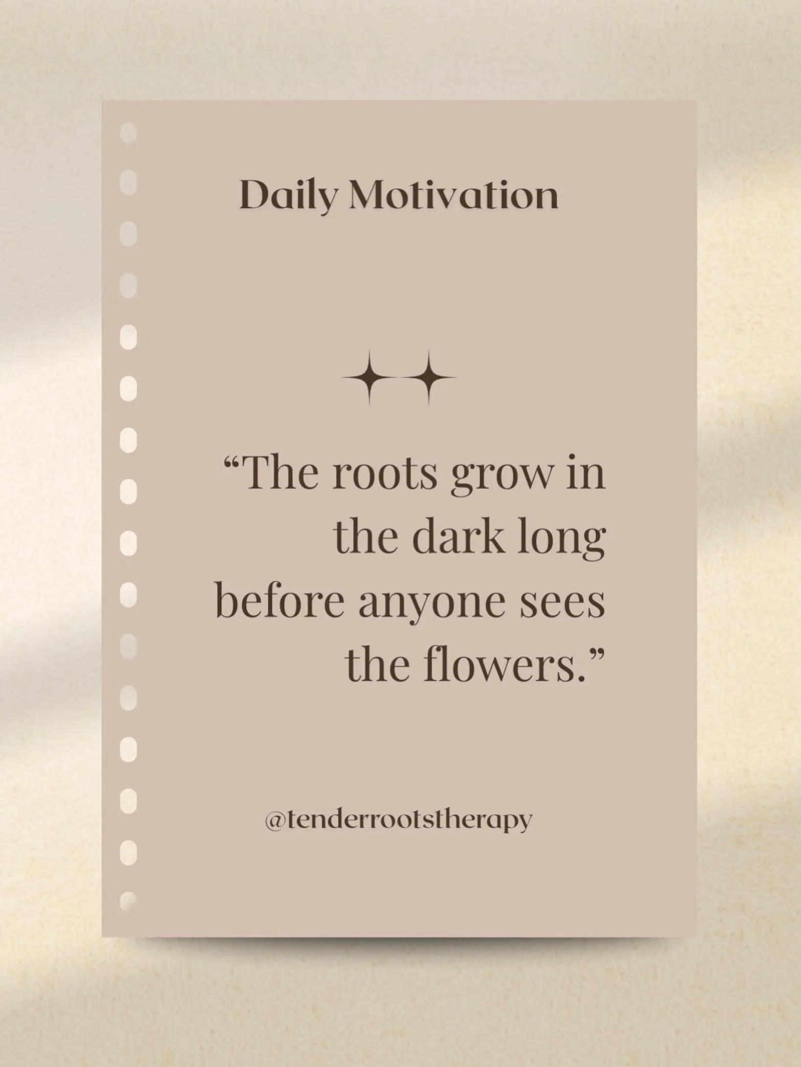 The world celebrates the bloom, but rarely witnesses the becoming.

Before the flower, there were roots.
Quietly stretching through darkness.
Searching.
Strengthening.
Holding on.

Not all growth is visible.
Trust the season you&rsquo;re in. 🌱

#Ten